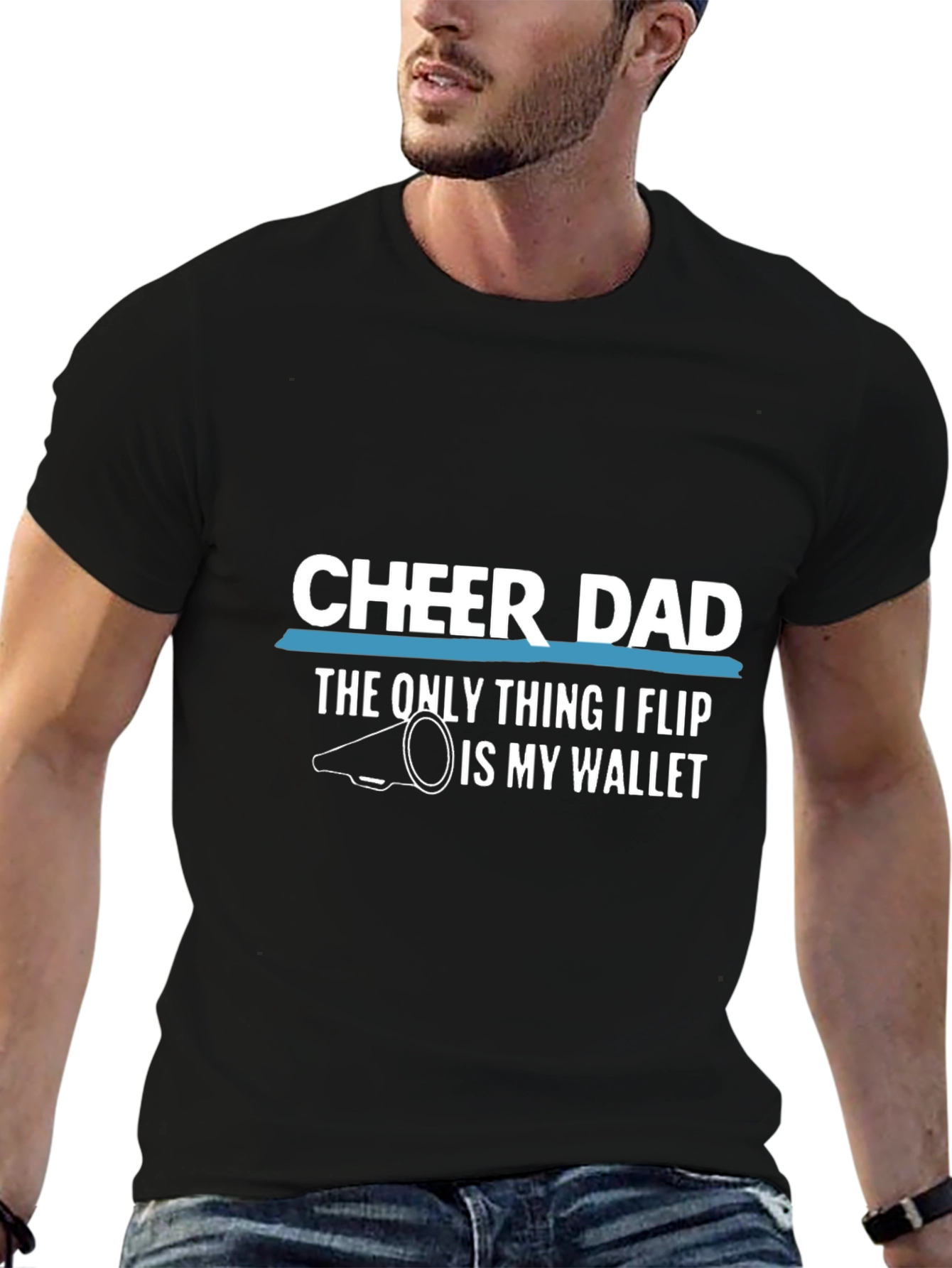 Cheer Dad T-Shirt - Funny Cheerleading Father Tee