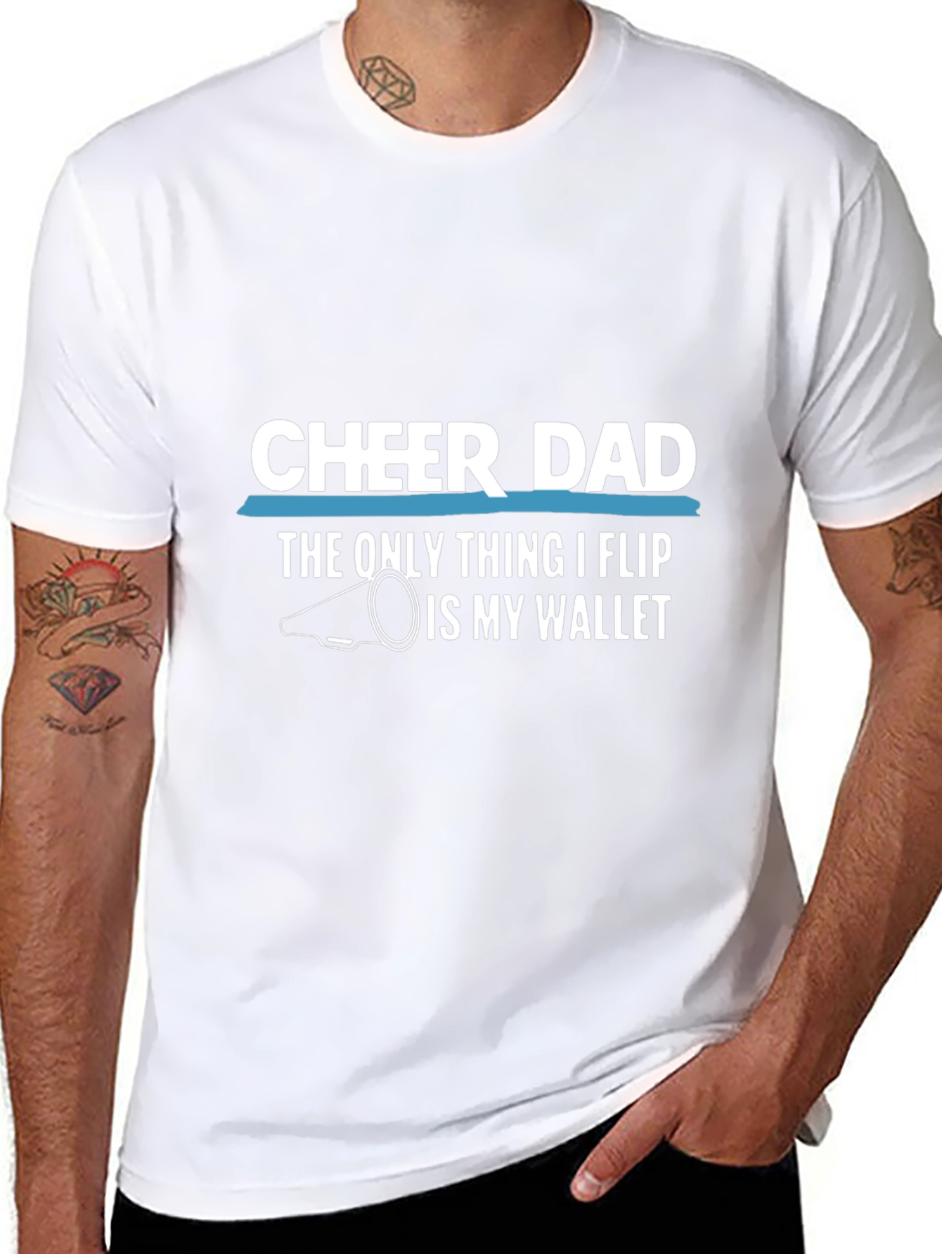 Cheer Dad T-Shirt - Funny Cheerleading Father Tee
