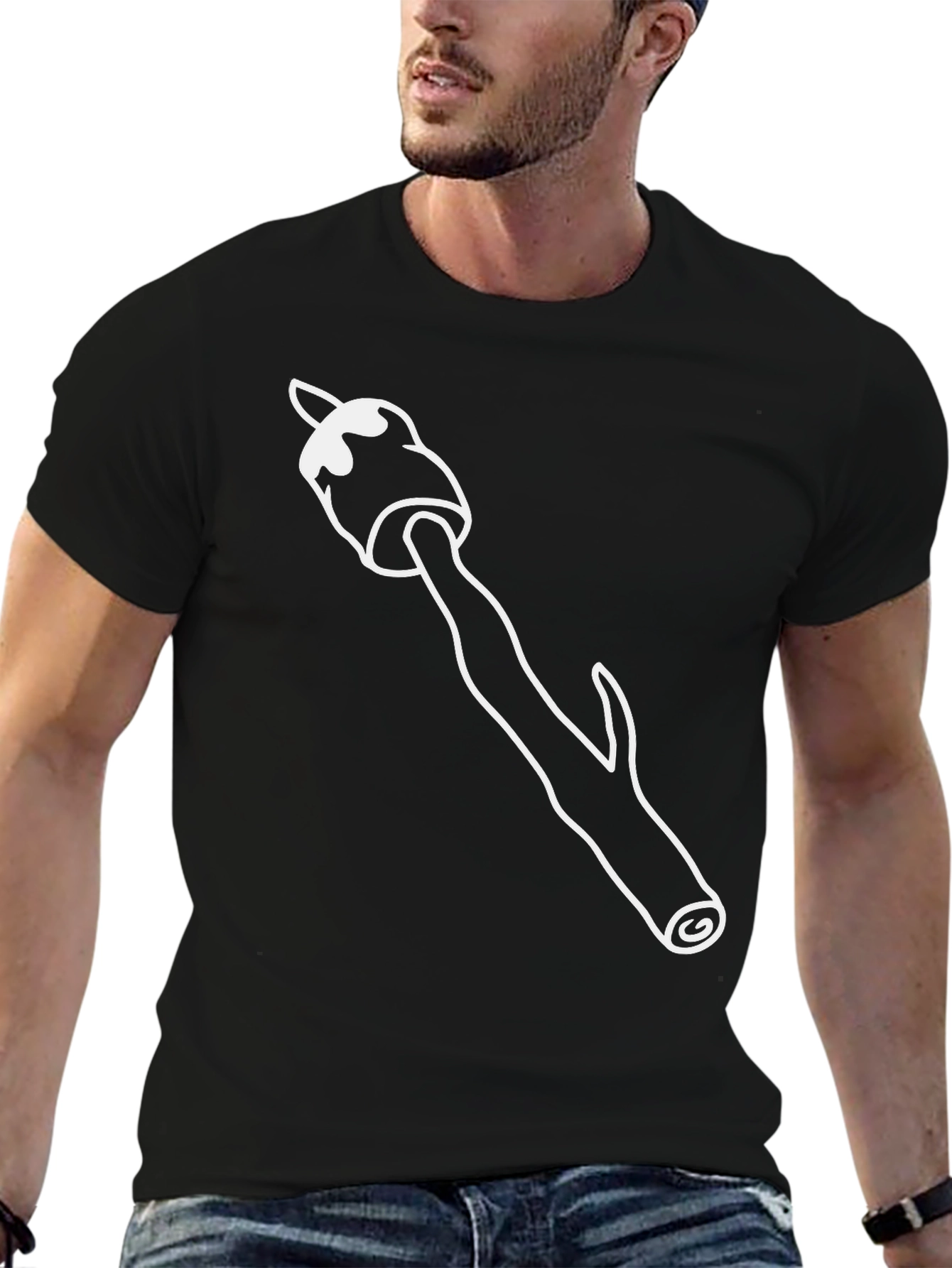 Marshmallow Roasting Stick Graphic Tee