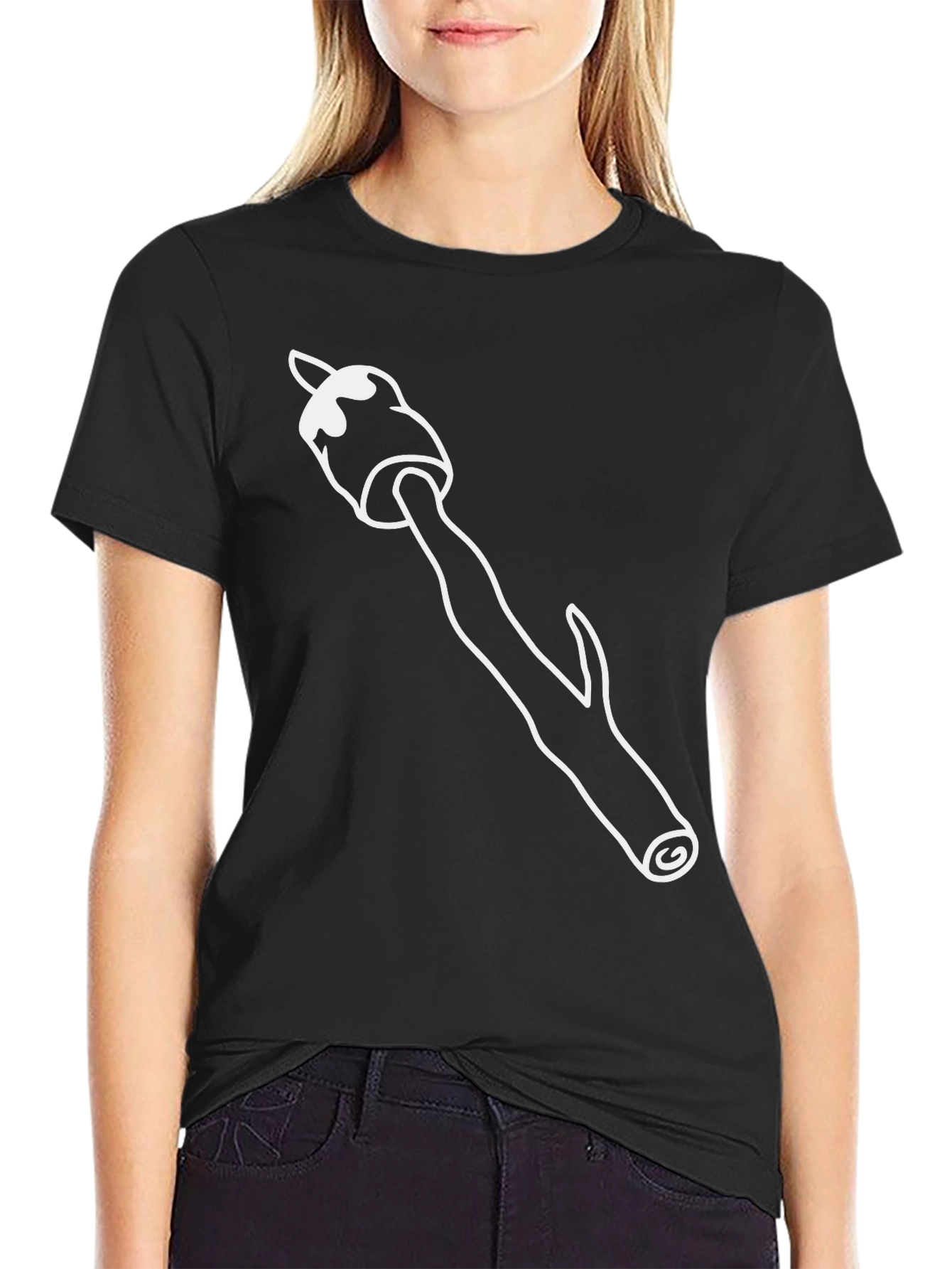 Marshmallow Roasting Stick Graphic Tee