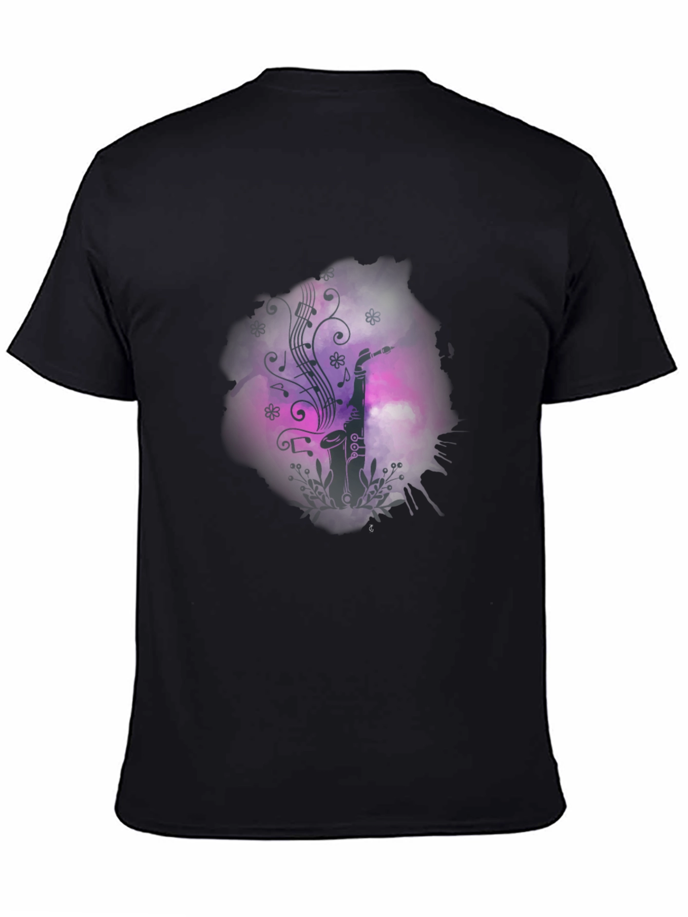Saxophone Music Graphic Print T-Shirt