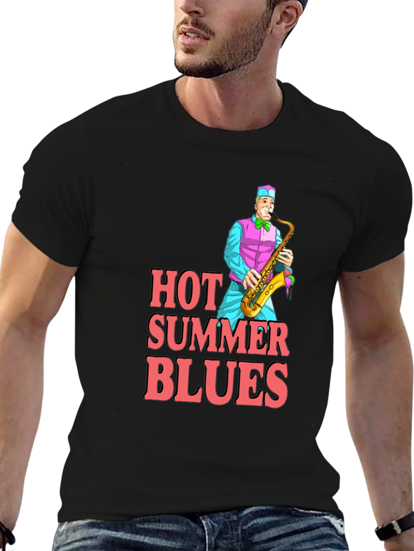 Hot Summer Blues Graphic T-Shirt