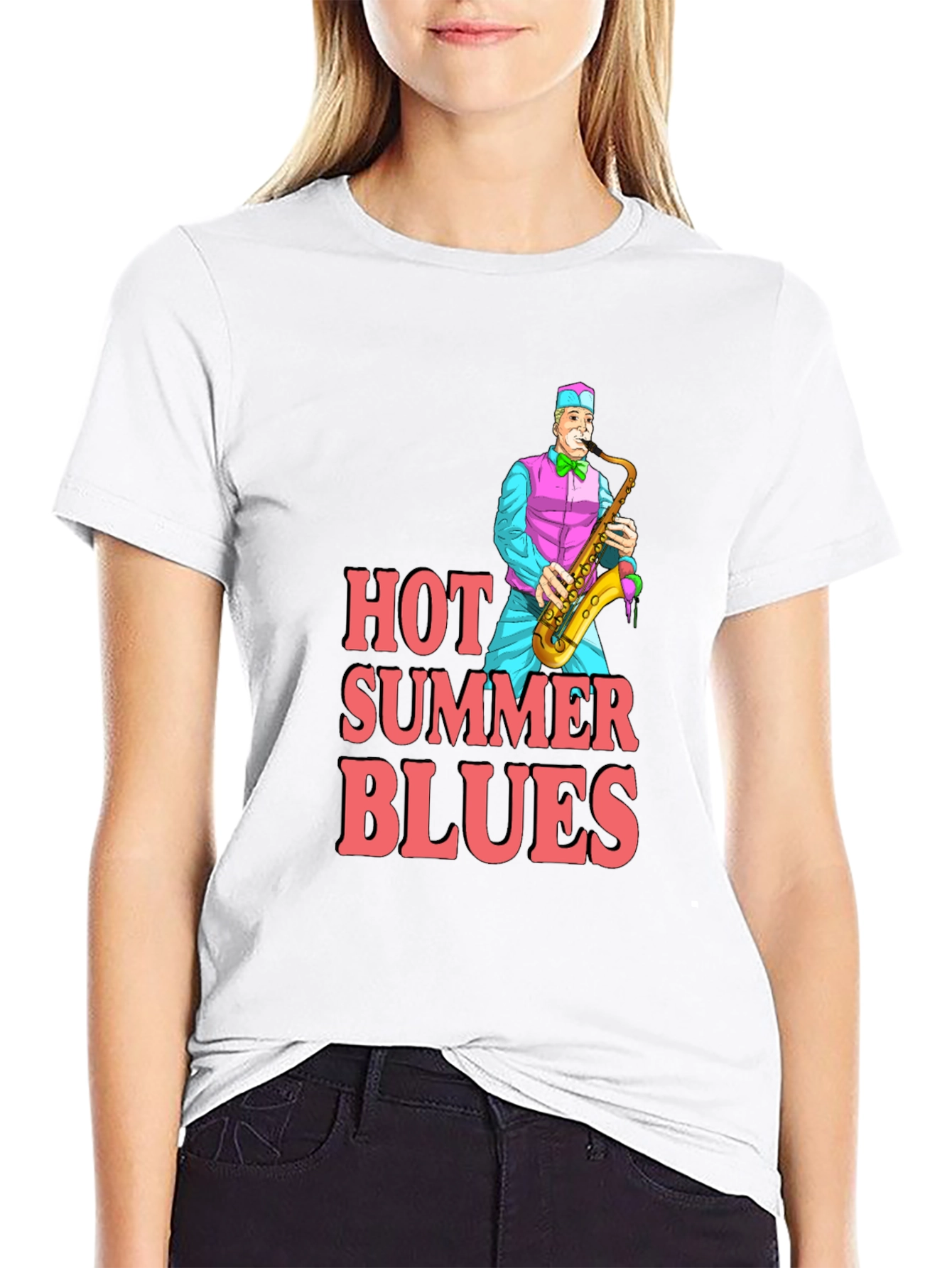 Hot Summer Blues Graphic T-Shirt
