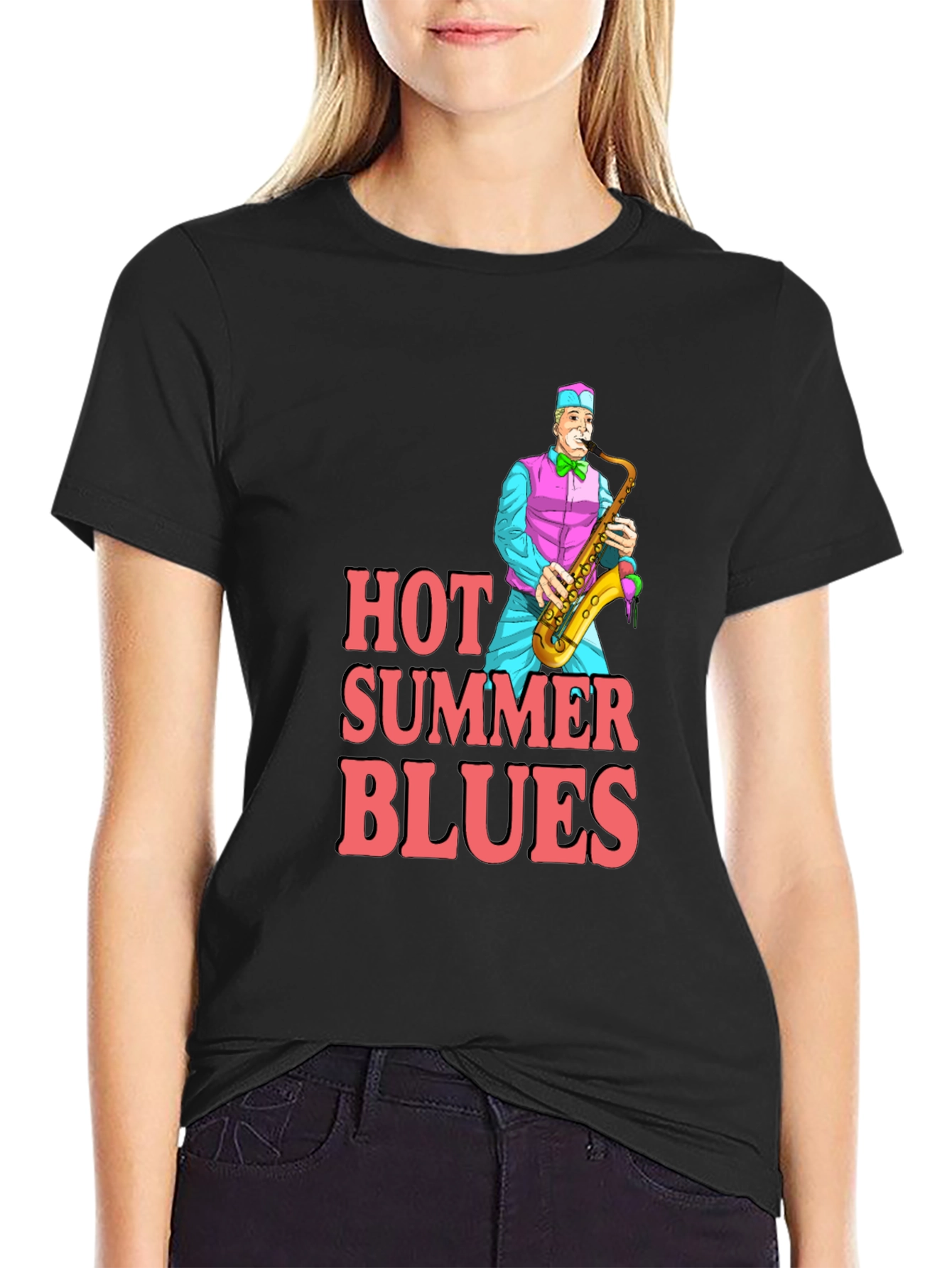 Hot Summer Blues Graphic T-Shirt
