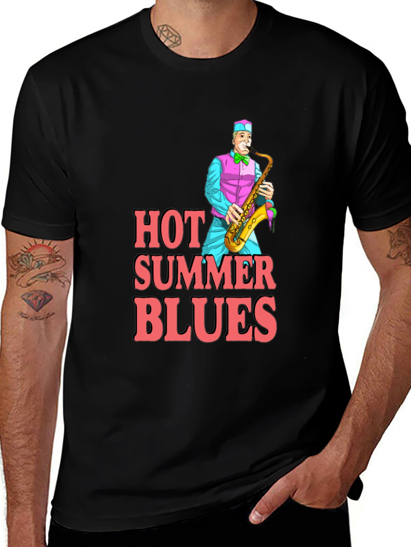 Hot Summer Blues Graphic T-Shirt