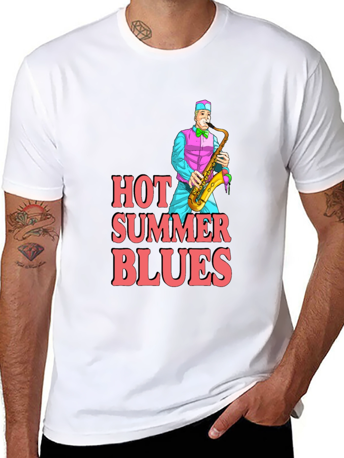 Hot Summer Blues Graphic T-Shirt