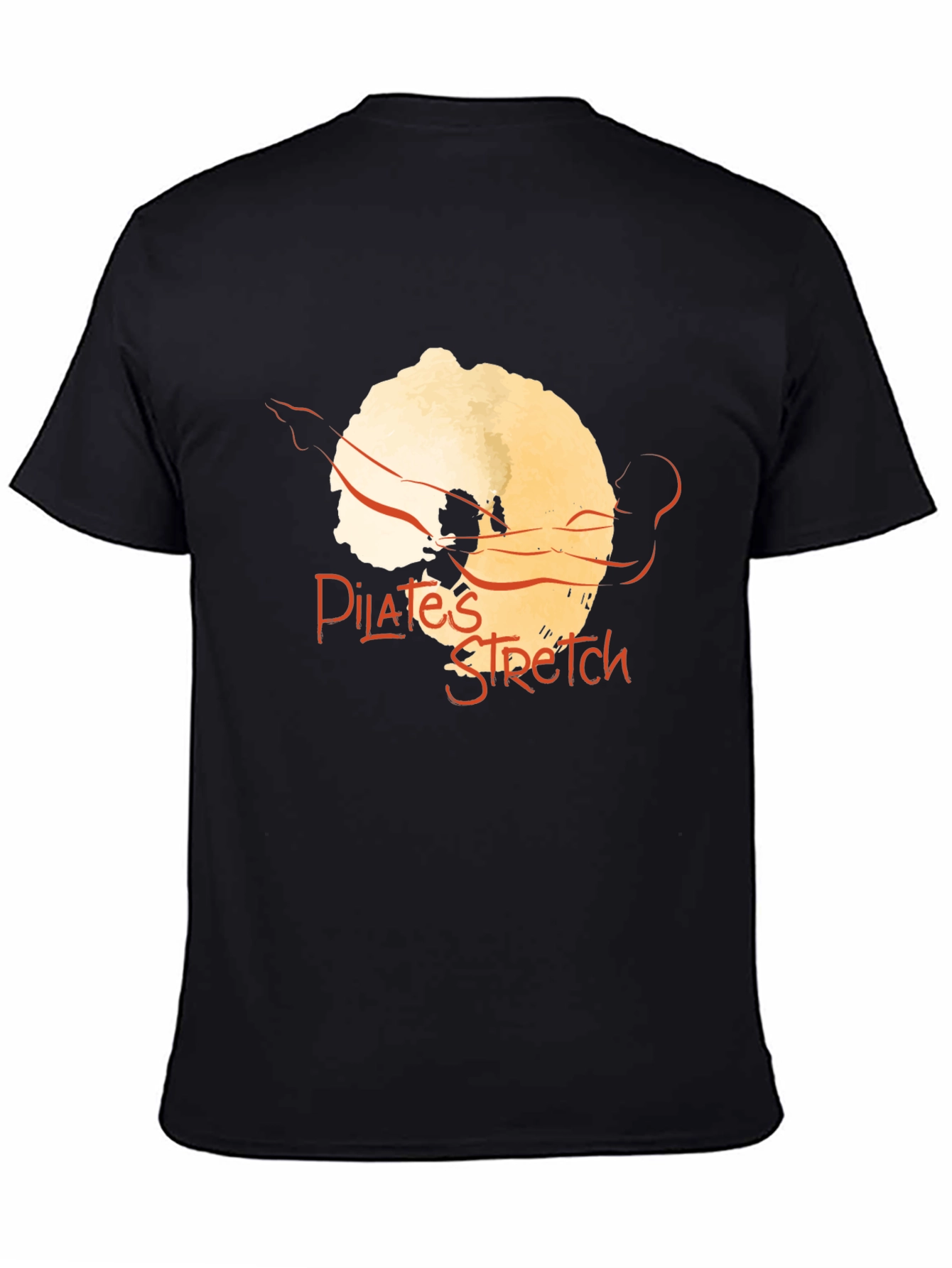 Pilates Stretch Black Graphic Tee