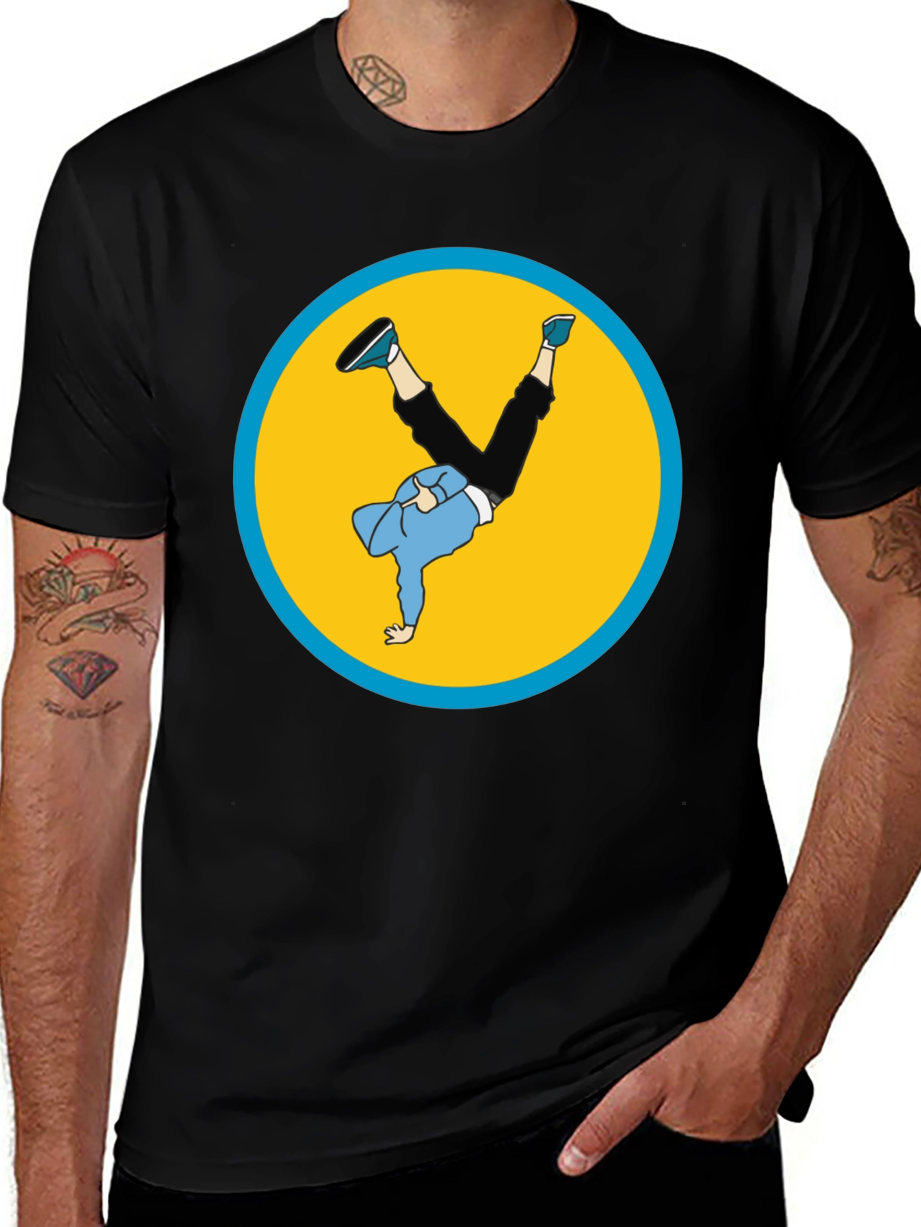 Breakdance Graphic Black T-Shirt