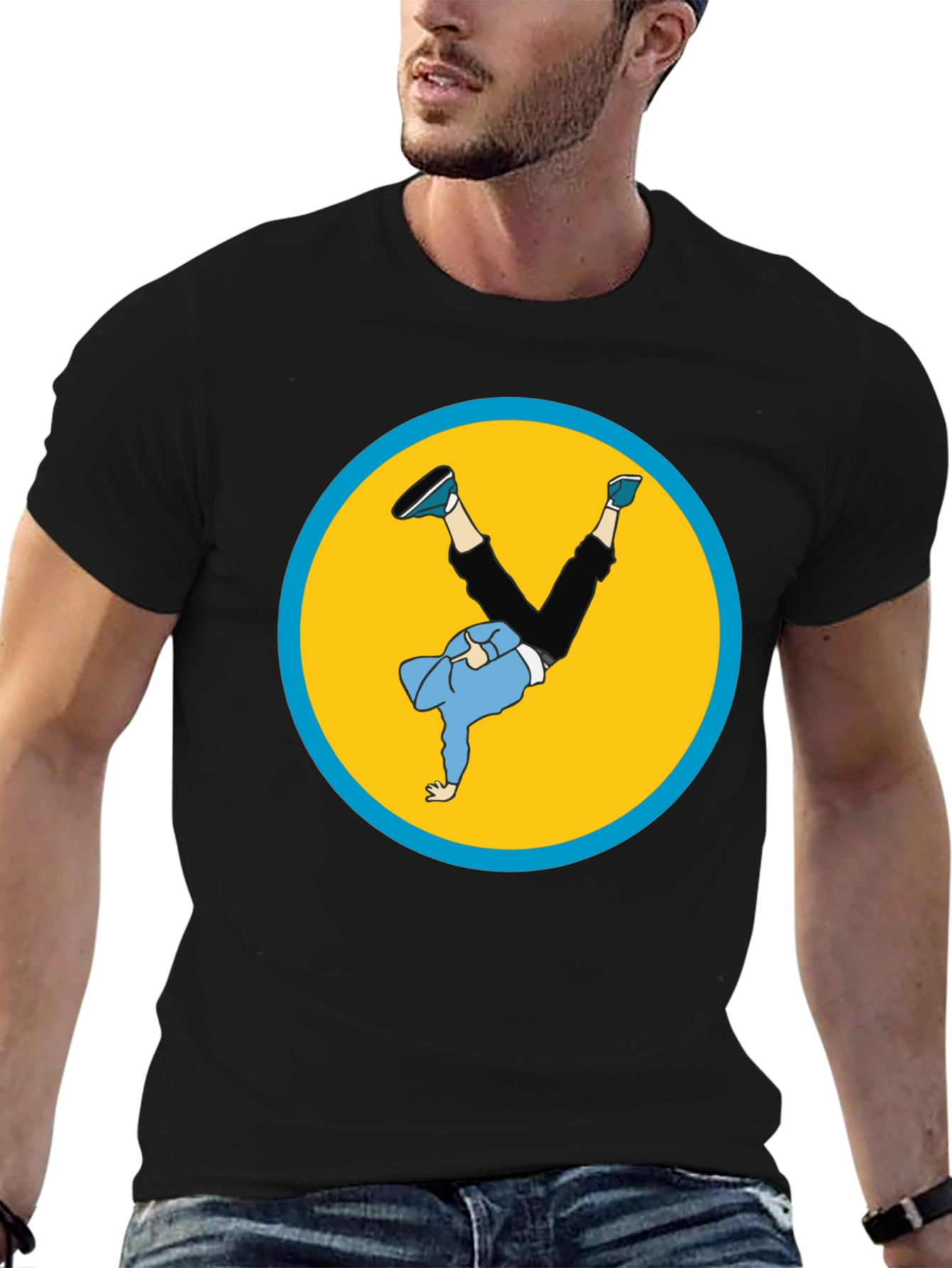 Breakdance Graphic Black T-Shirt