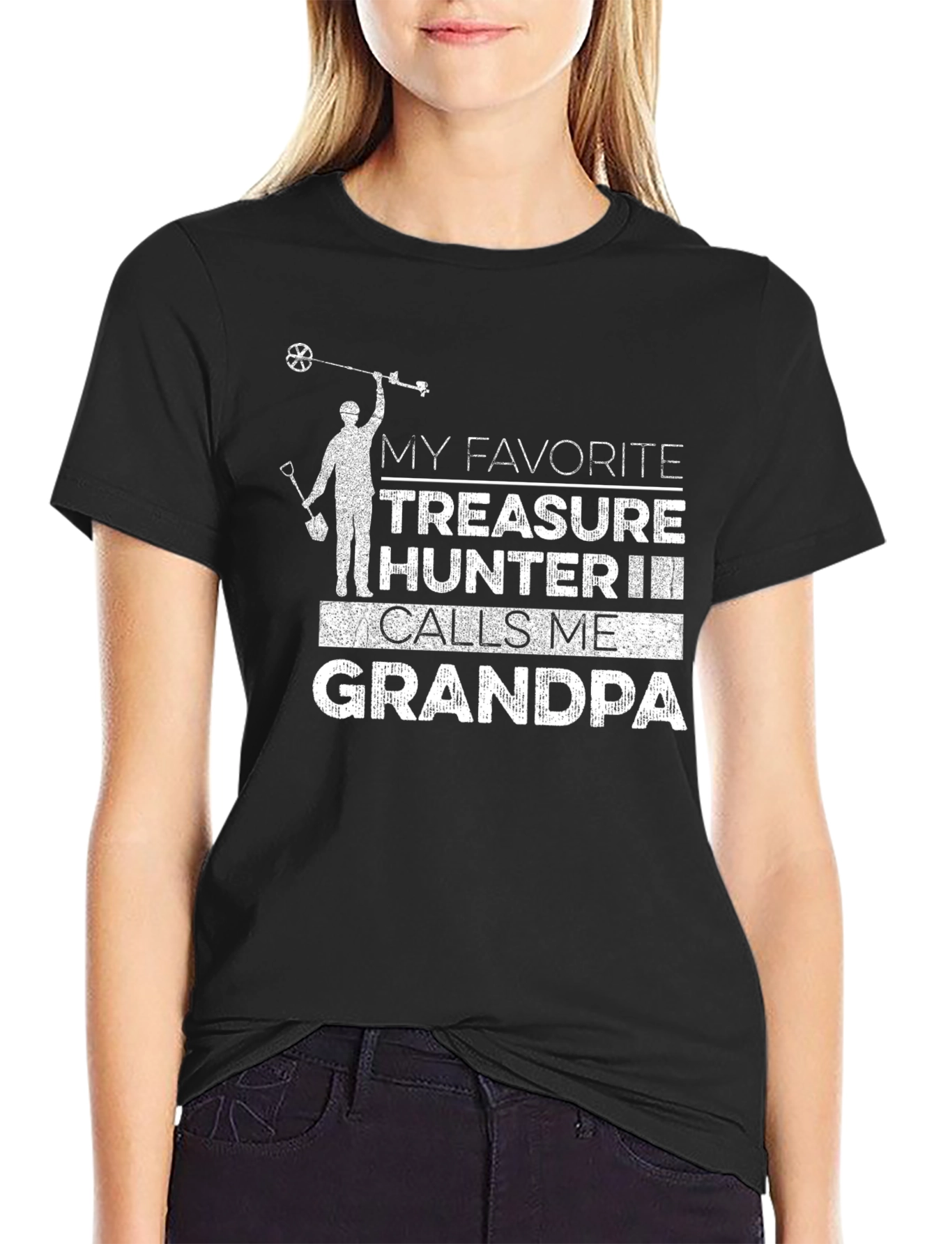 Treasure Hunter Grandpa T-Shirt Funny Grandpa Tee
