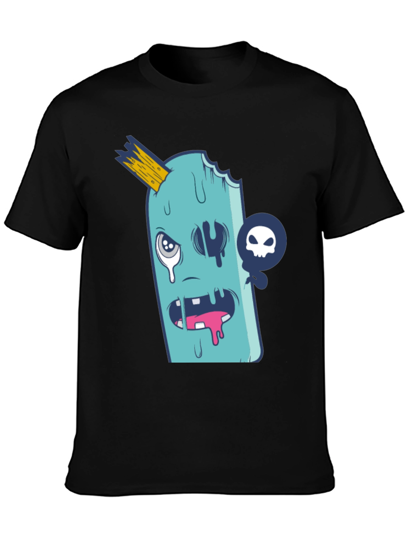 Funny Ice Cream Monster Graphic T-Shirt