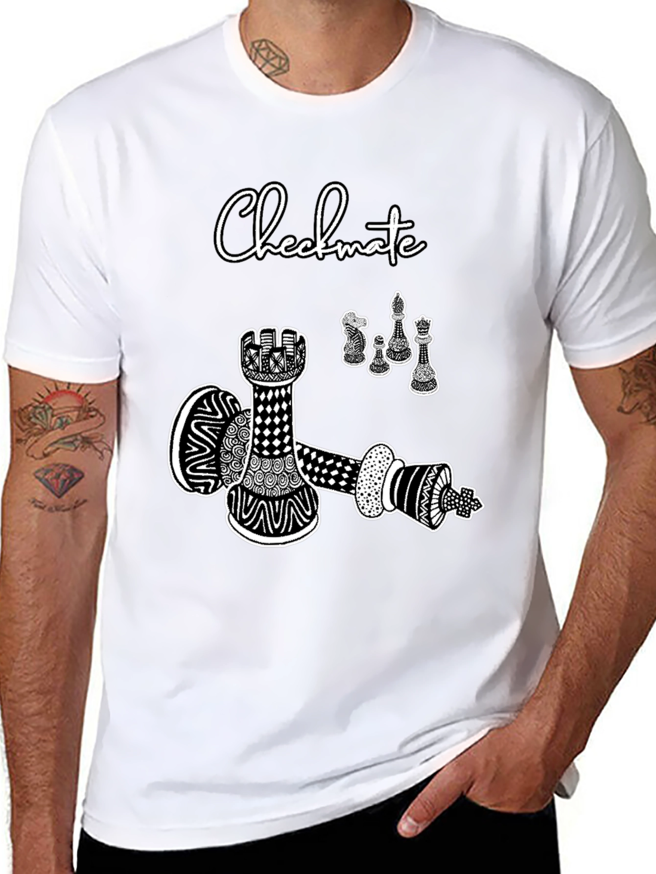 Checkmate Graphic Tee - Stylish Chess Design