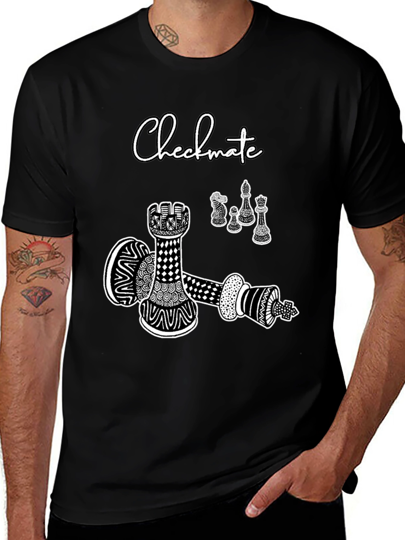 Checkmate Graphic Tee - Stylish Chess Design