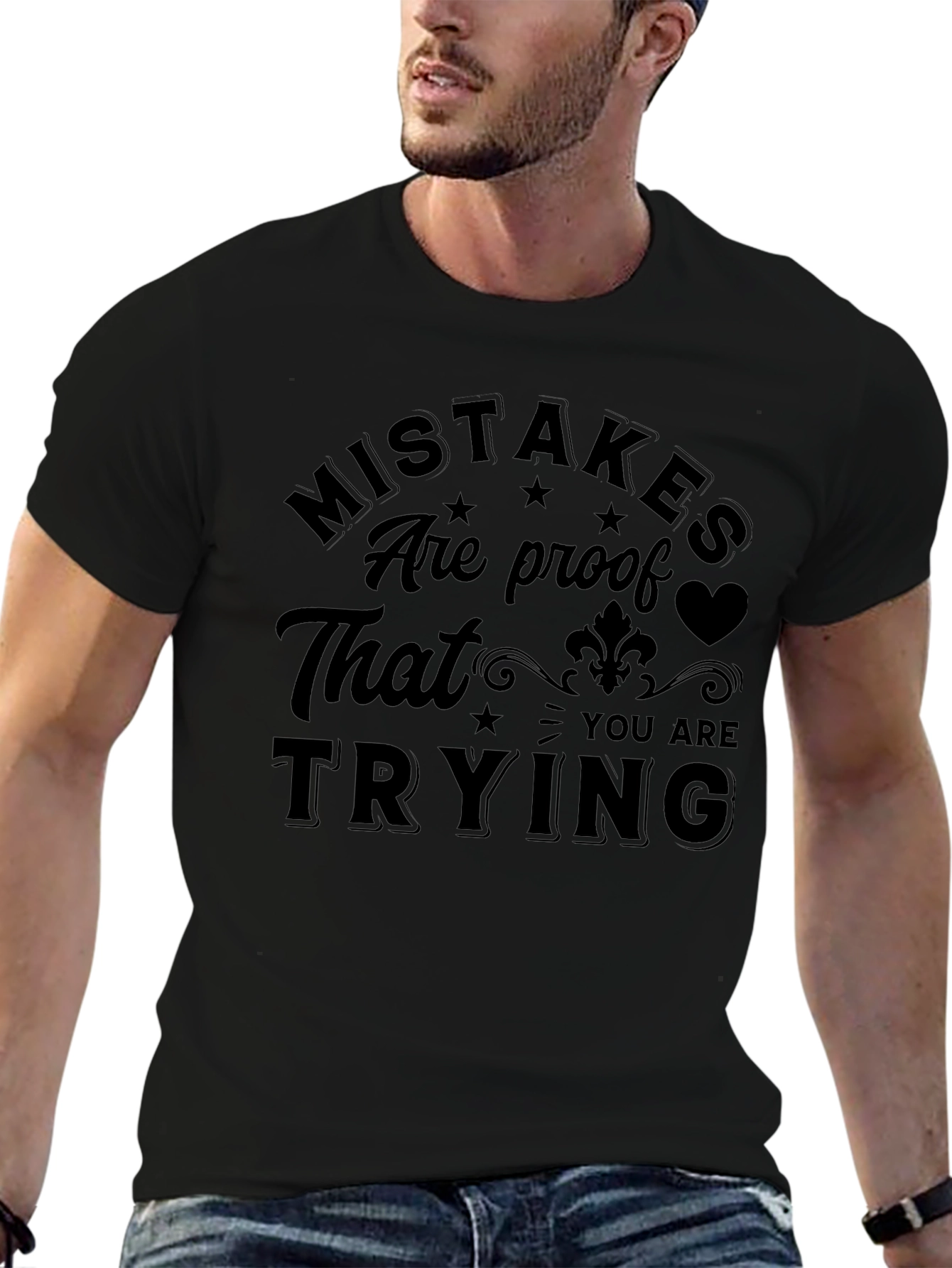 Mistakes Are Proof T-Shirt - Motivational Graphic Tee