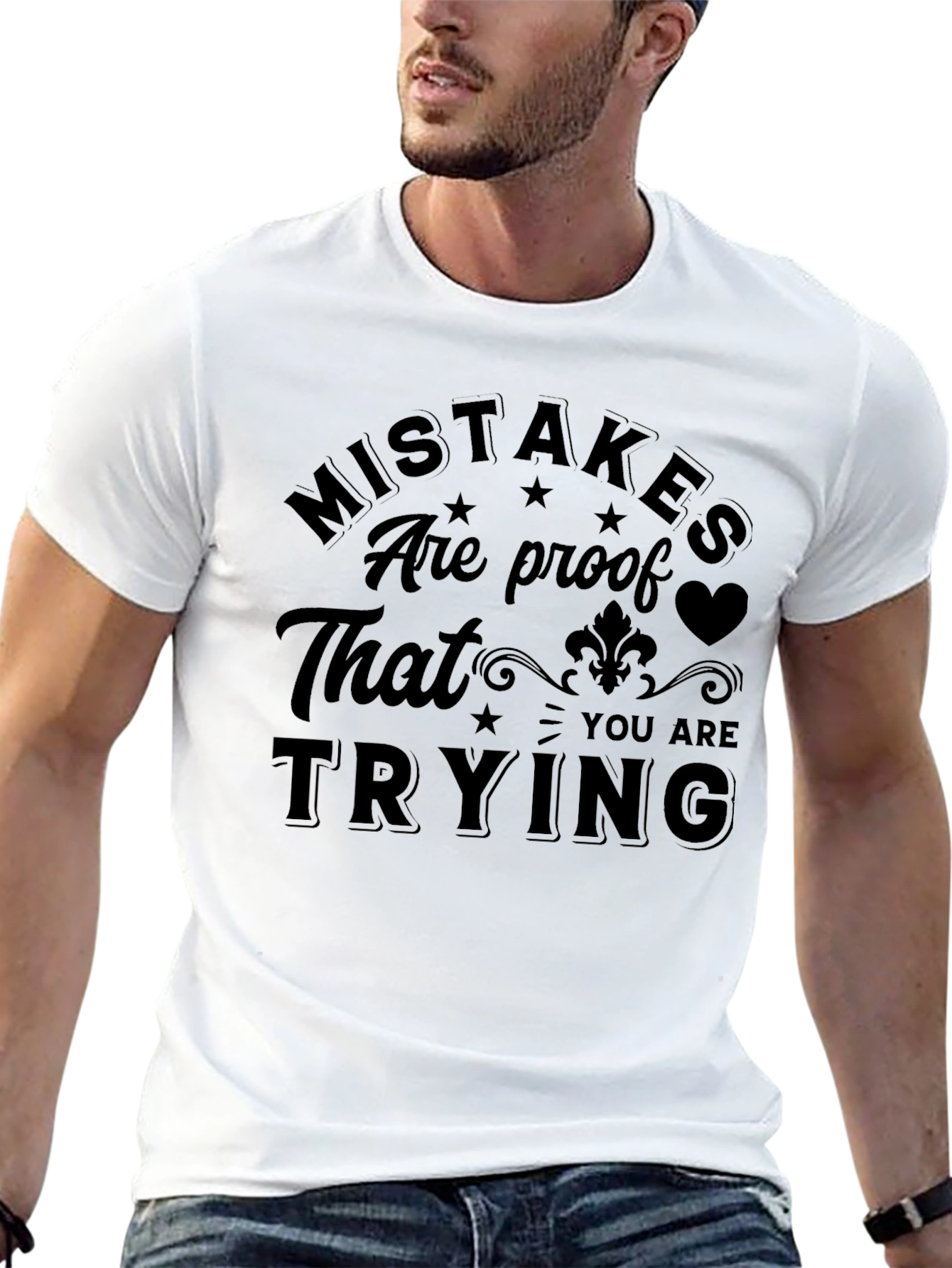Mistakes Are Proof T-Shirt - Motivational Graphic Tee