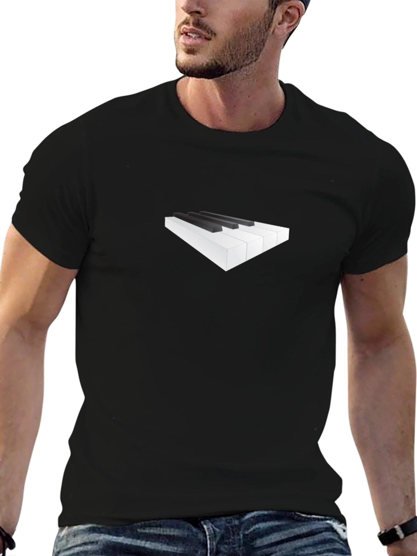 Piano Keys Graphic Tee - Music Lovers Shirt