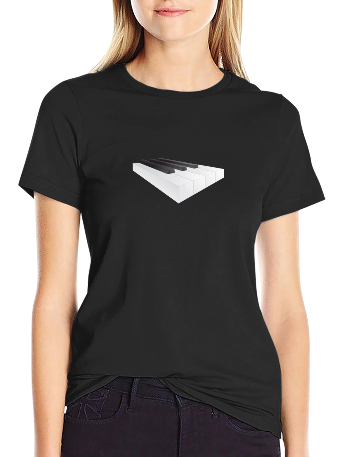 Piano Keys Graphic Tee - Music Lovers Shirt