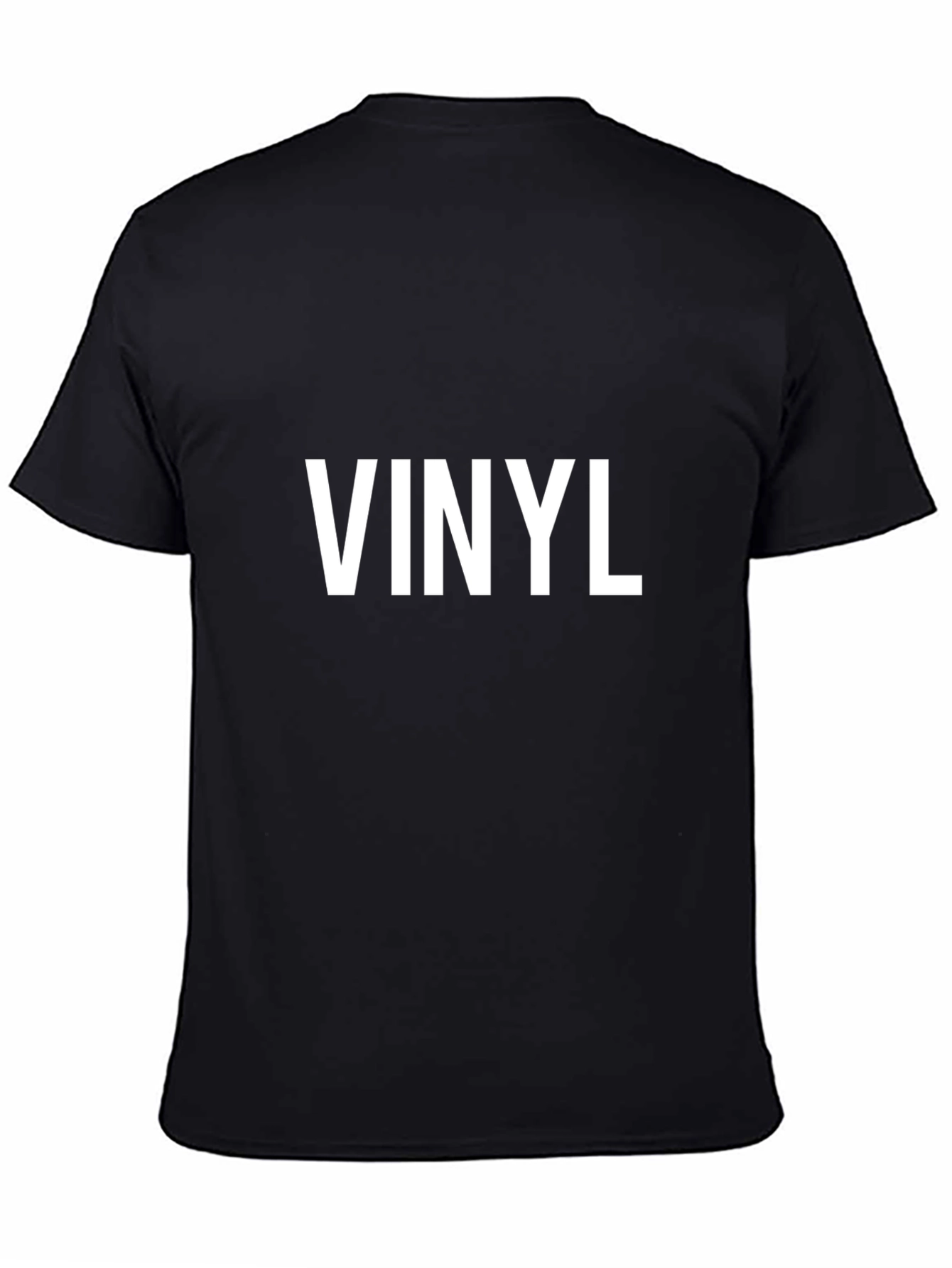 Vinyl Graphic T-Shirt - Classic Black Tee