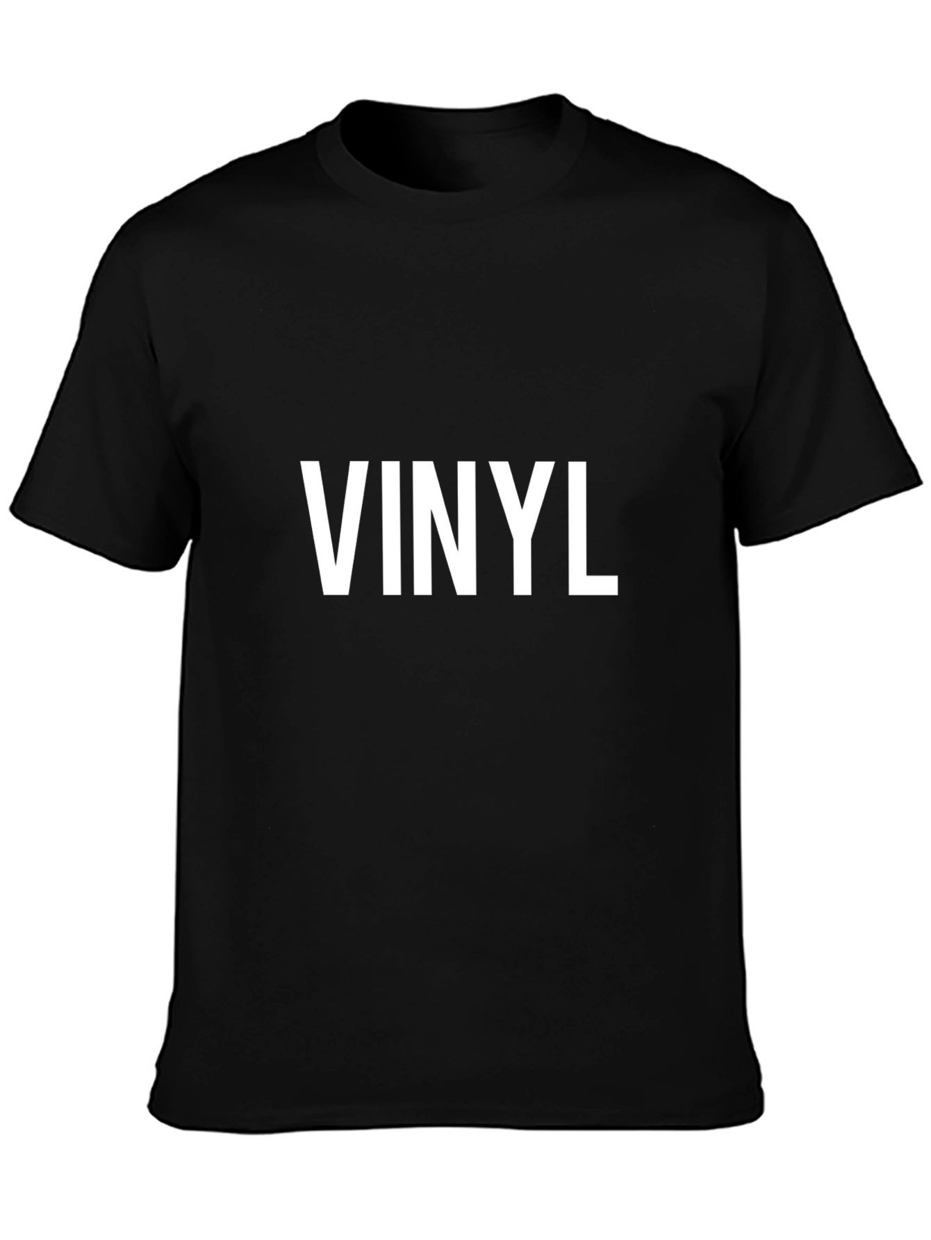 Vinyl Graphic T-Shirt - Classic Black Tee