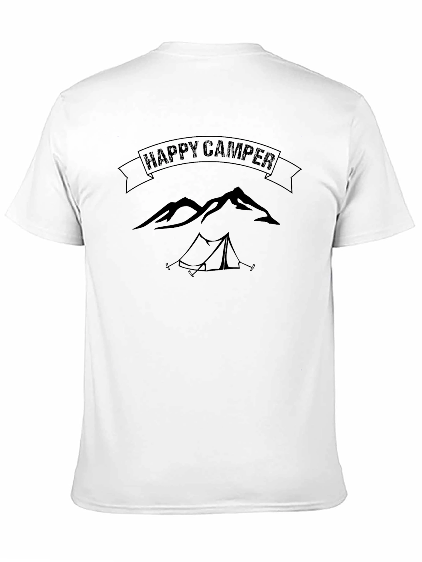 Happy Camper Graphic Tee - Outdoor Adventure Shirt