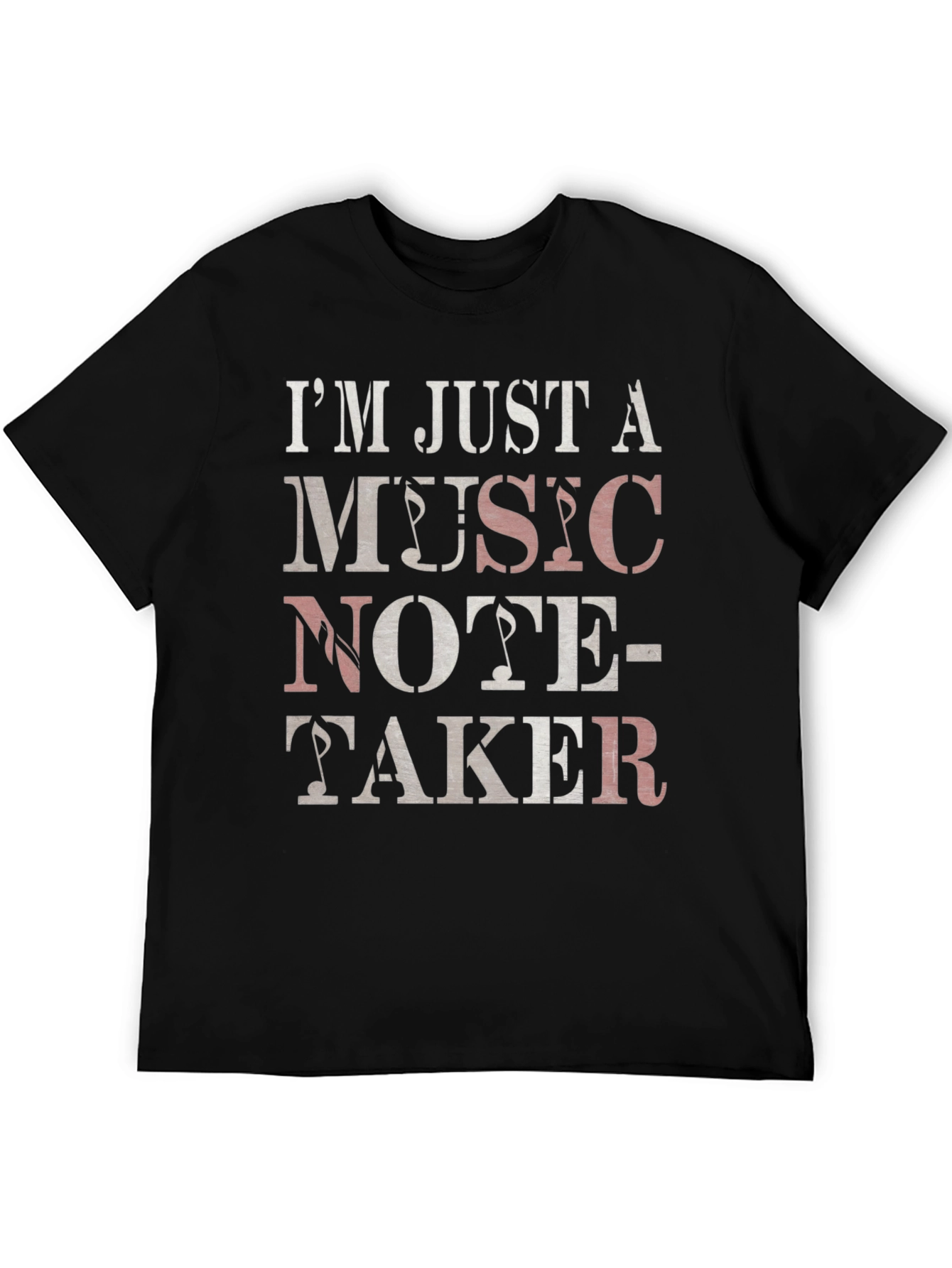 Music Note-Taker Graphic Tee Shirt