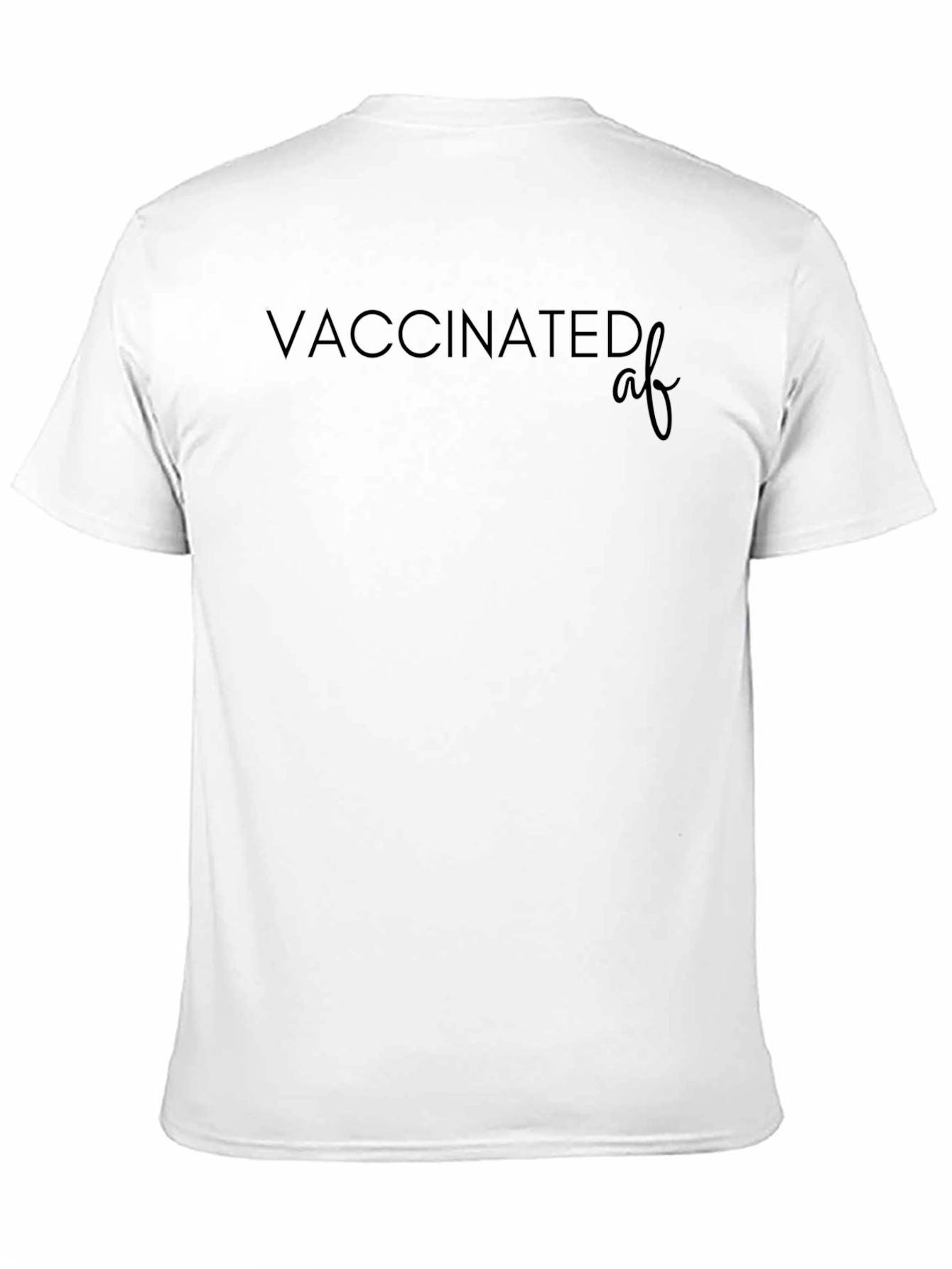 Vaccinated AF Black Graphic Tee