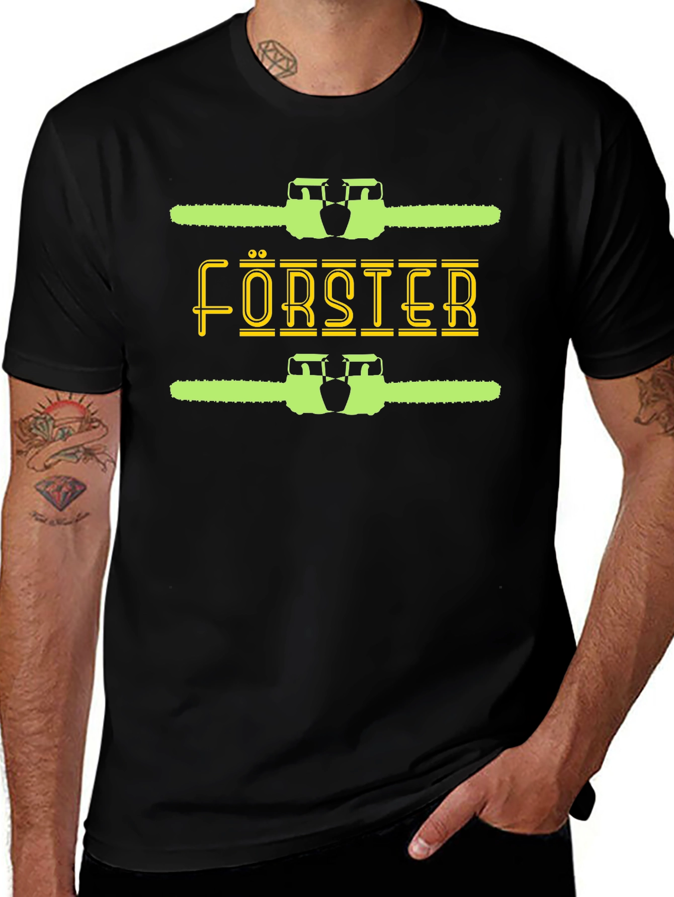 Forester Chainsaw Graphic T-Shirt - Black