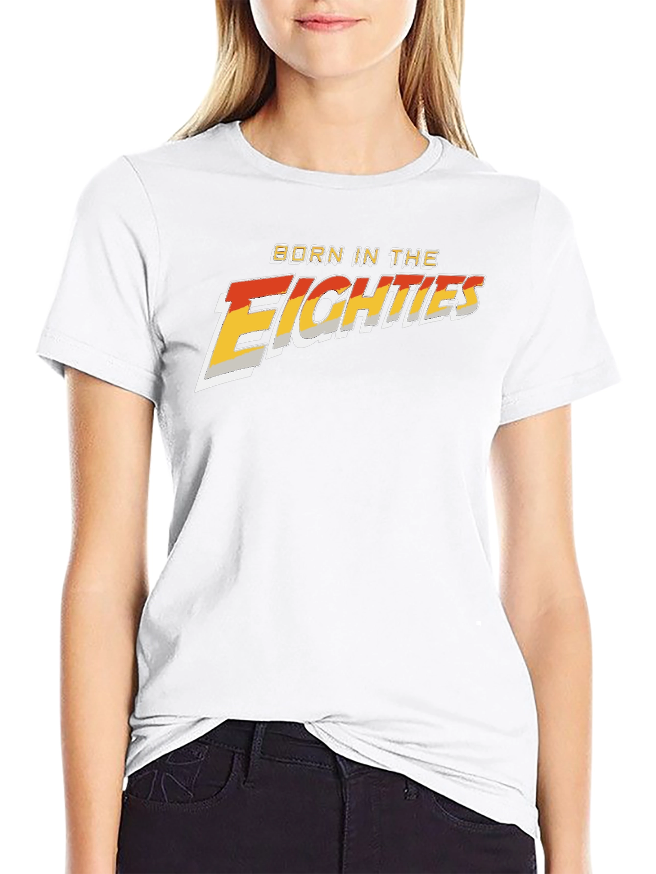 Born in the Eighties Black Graphic Tee
