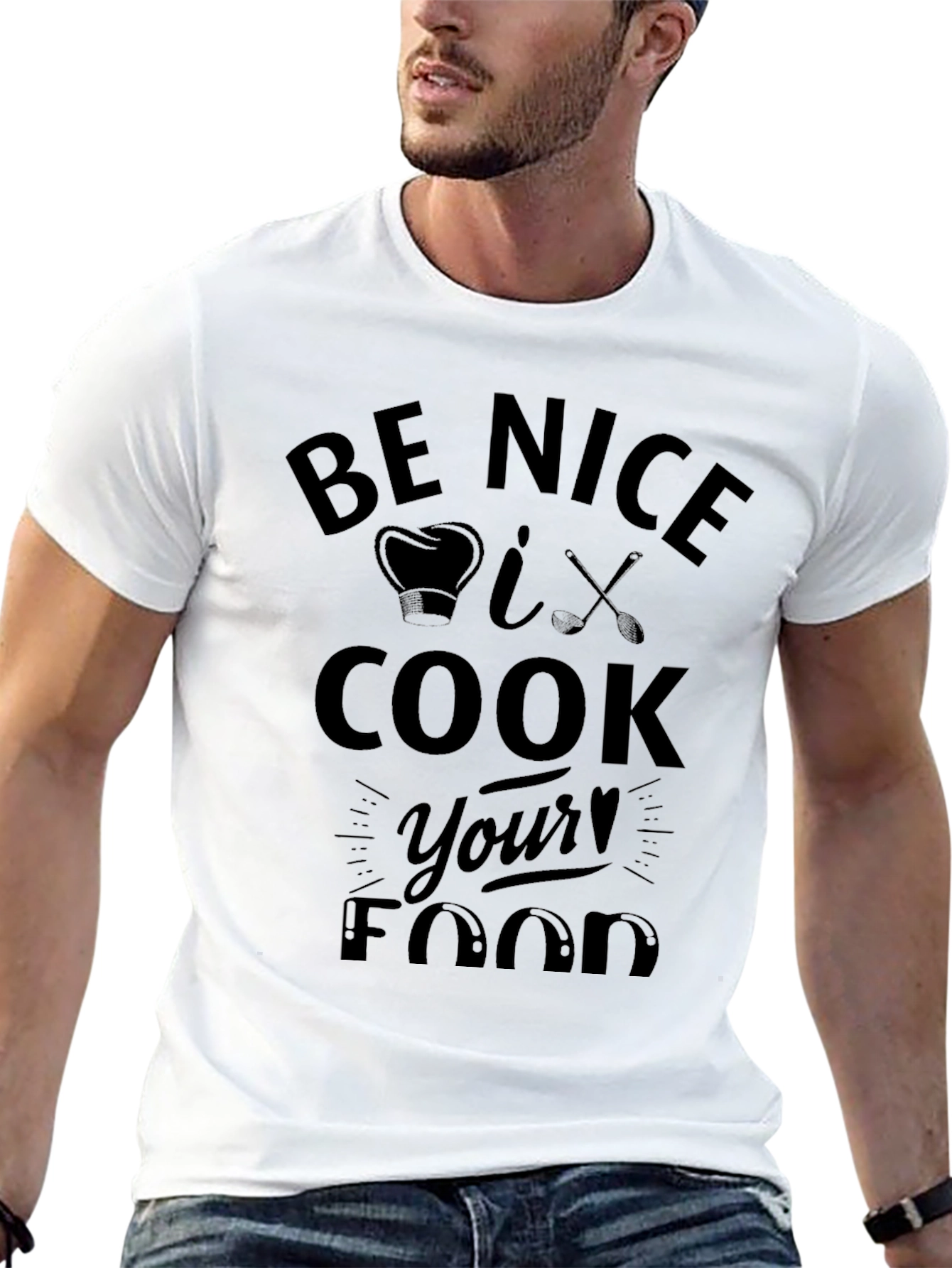 Be Nice I Cook Your Food Black T-Shirt
