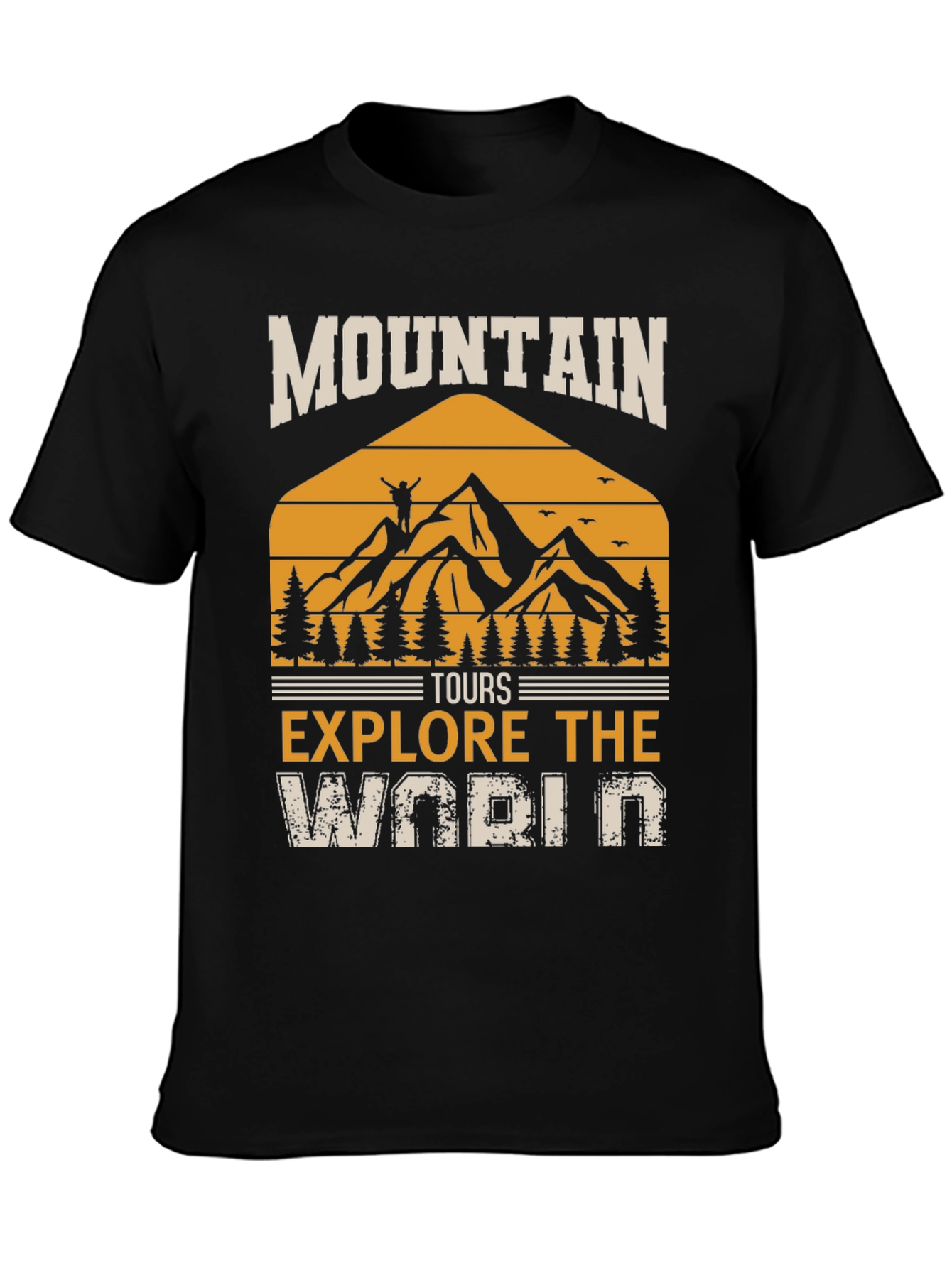 Mountain Tours Explore the World Graphic Tee