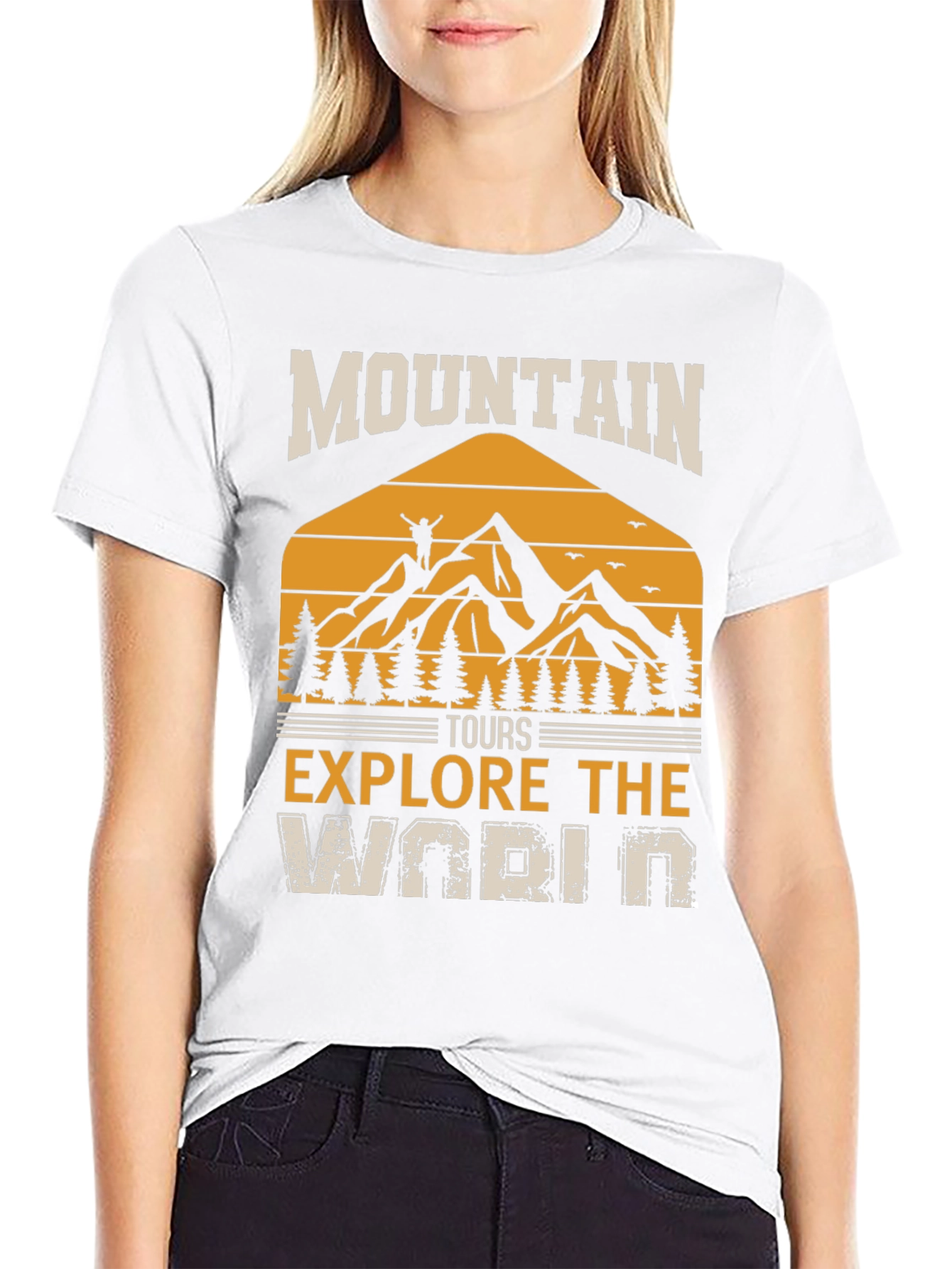 Mountain Tours Explore the World Graphic Tee