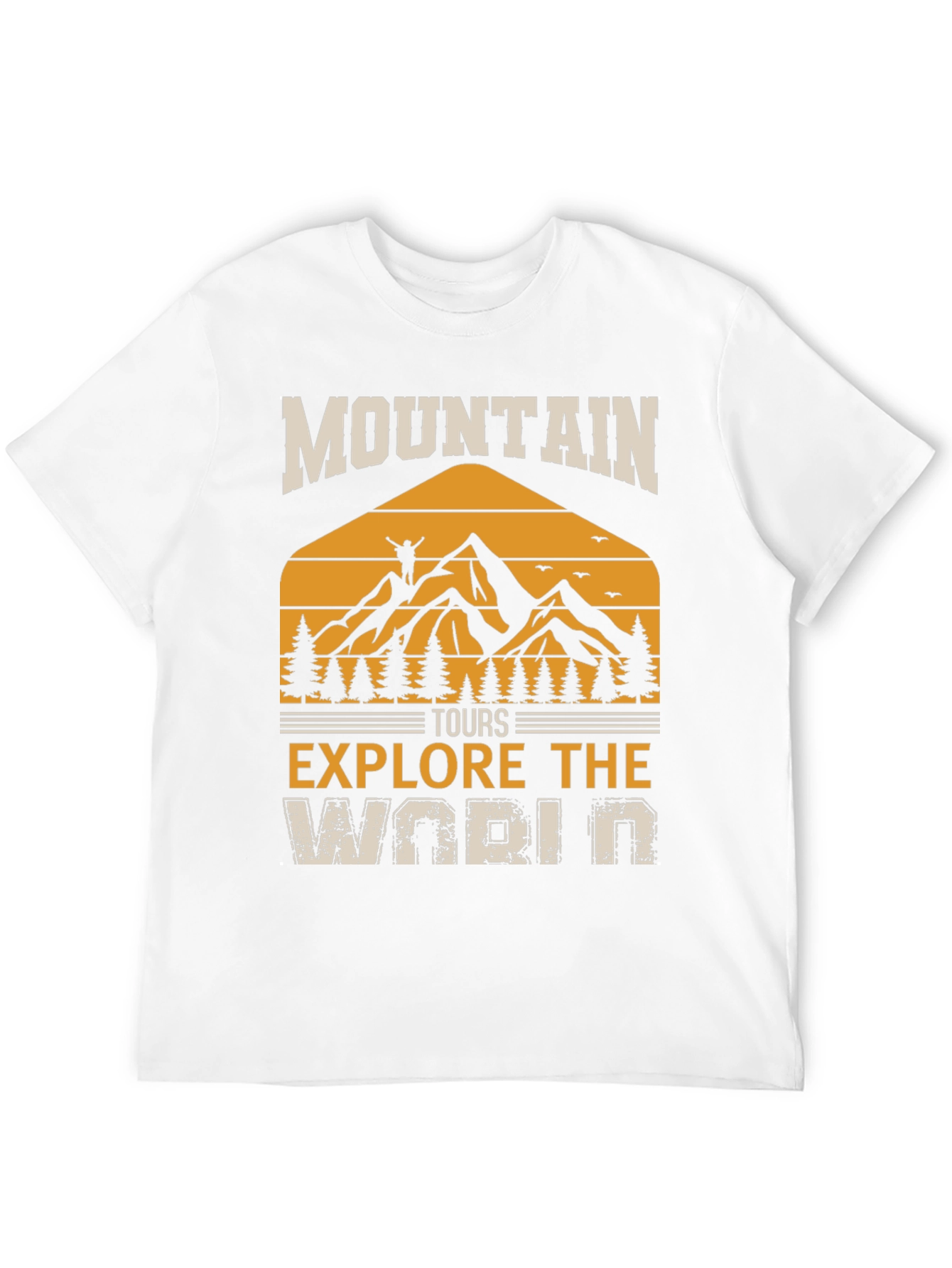 Mountain Tours Explore the World Graphic Tee