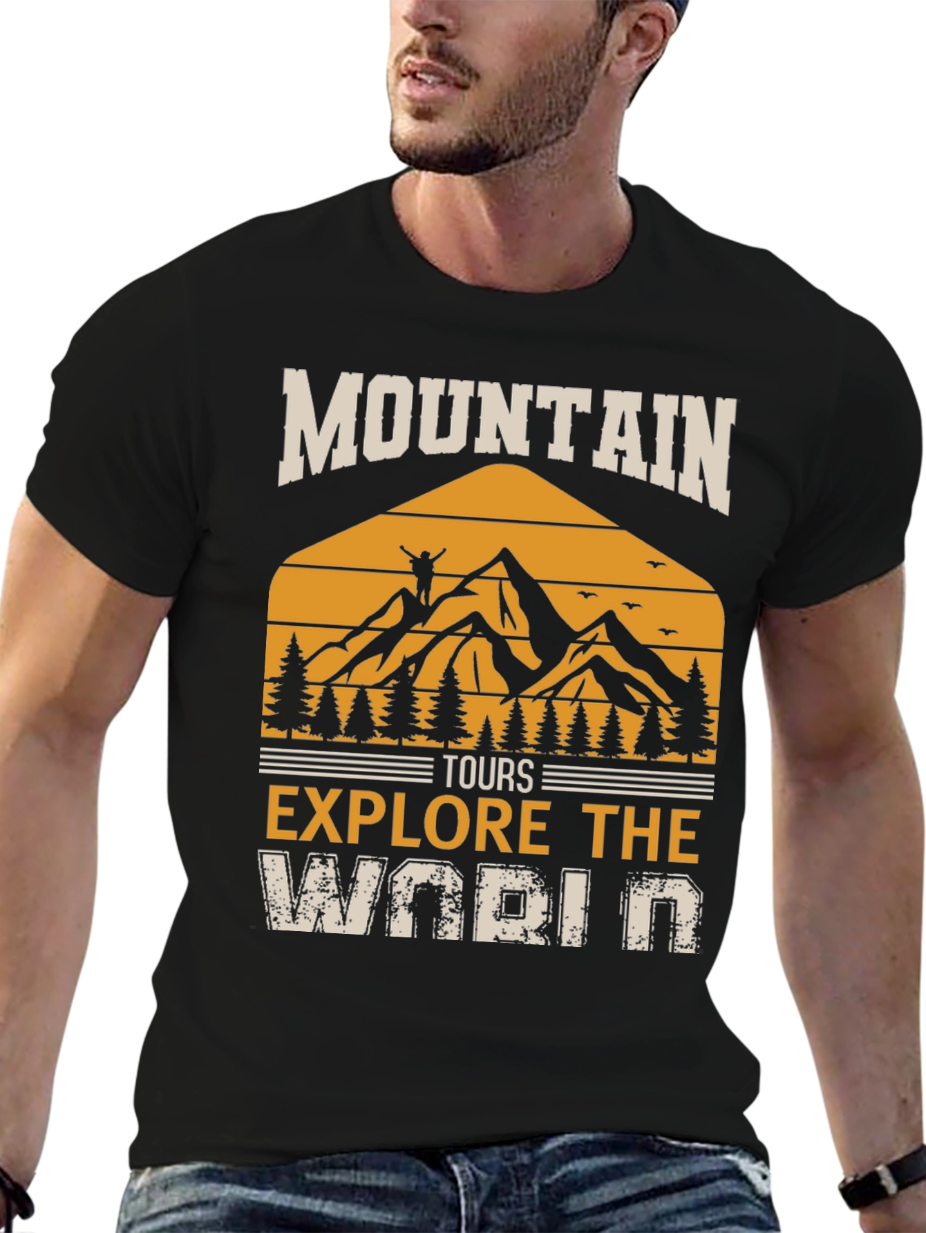 Mountain Tours Explore the World Graphic Tee