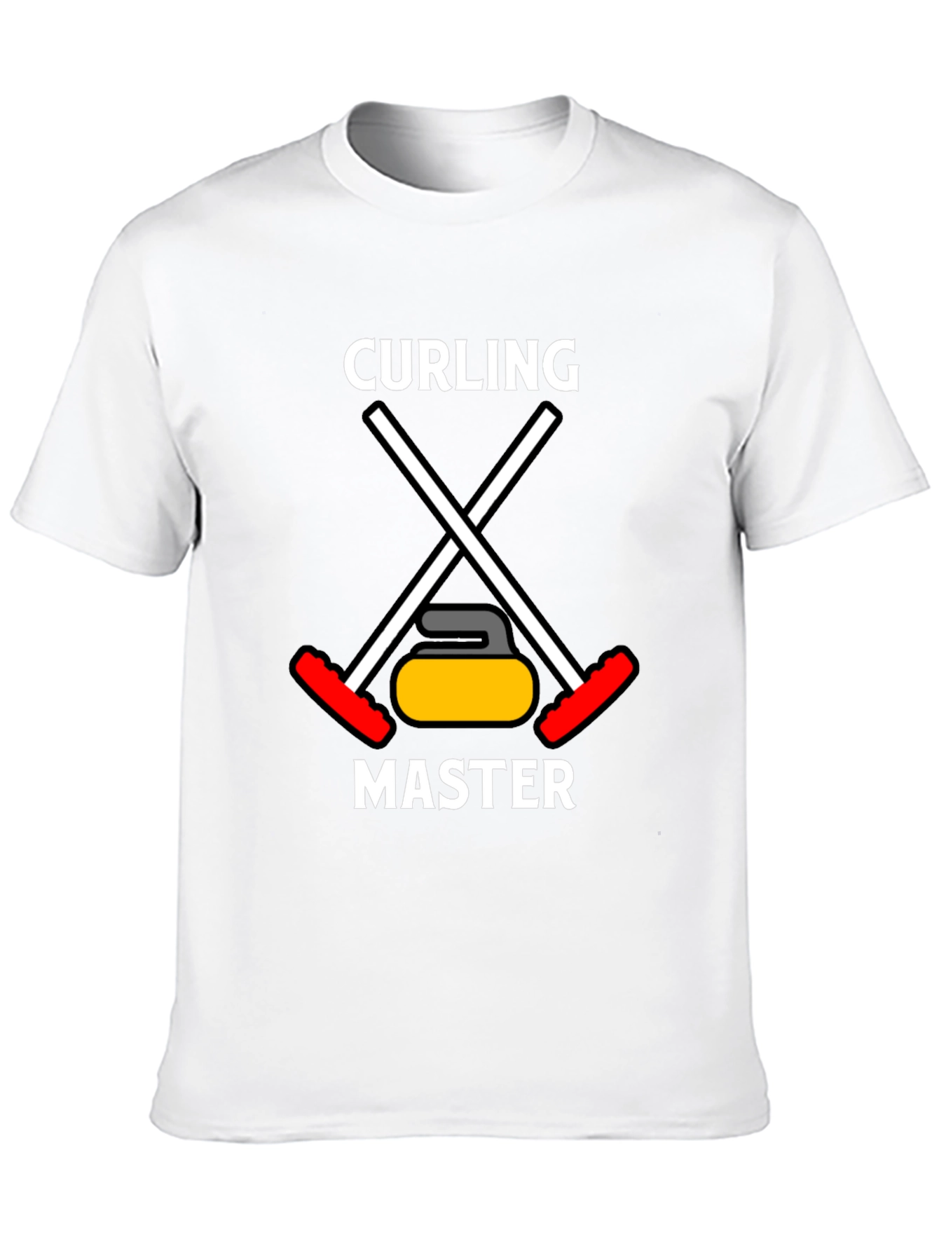 Curling Master Graphic T-Shirt -  Black