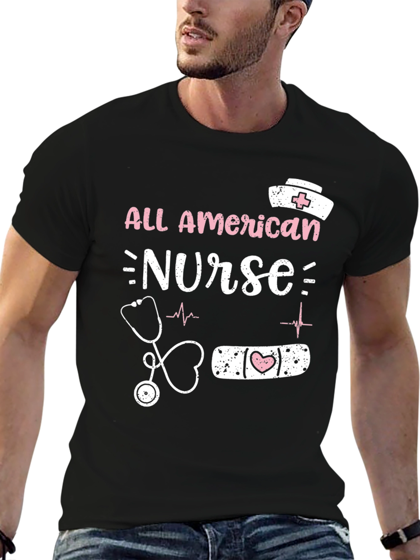 All American Nurse Graphic Tee