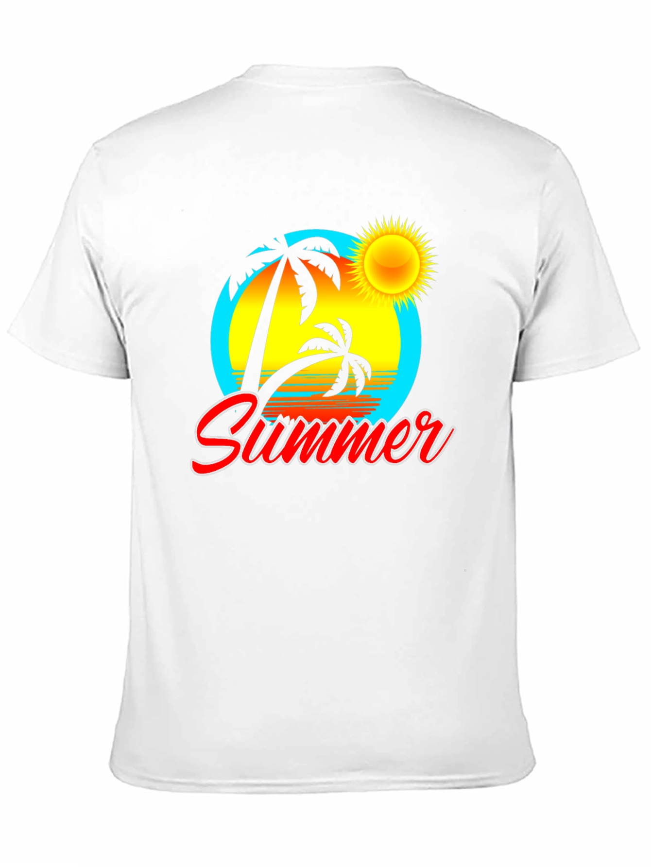Summer Vibe Black Graphic Tee