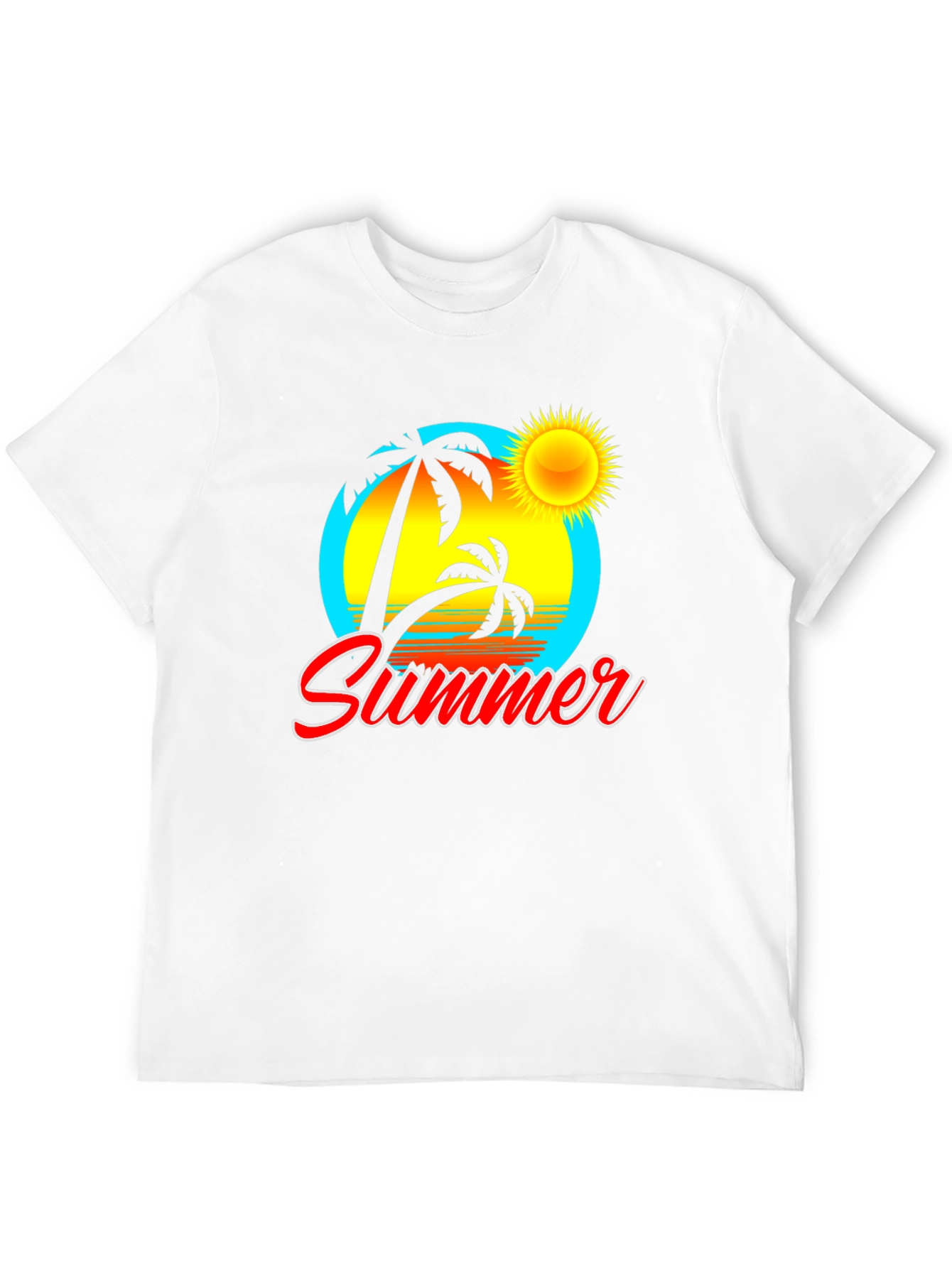 Summer Vibe Black Graphic Tee