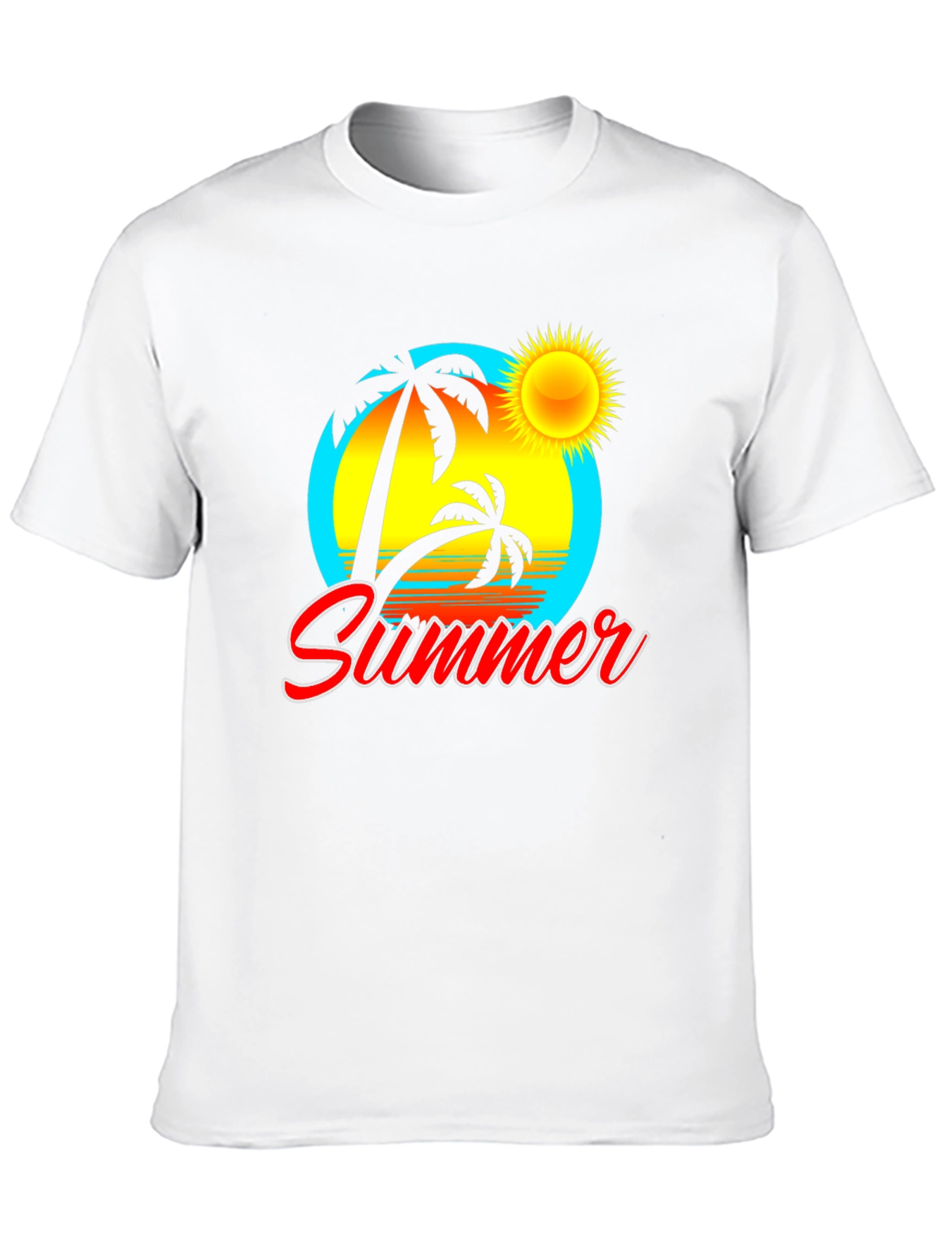 Summer Vibe Black Graphic Tee