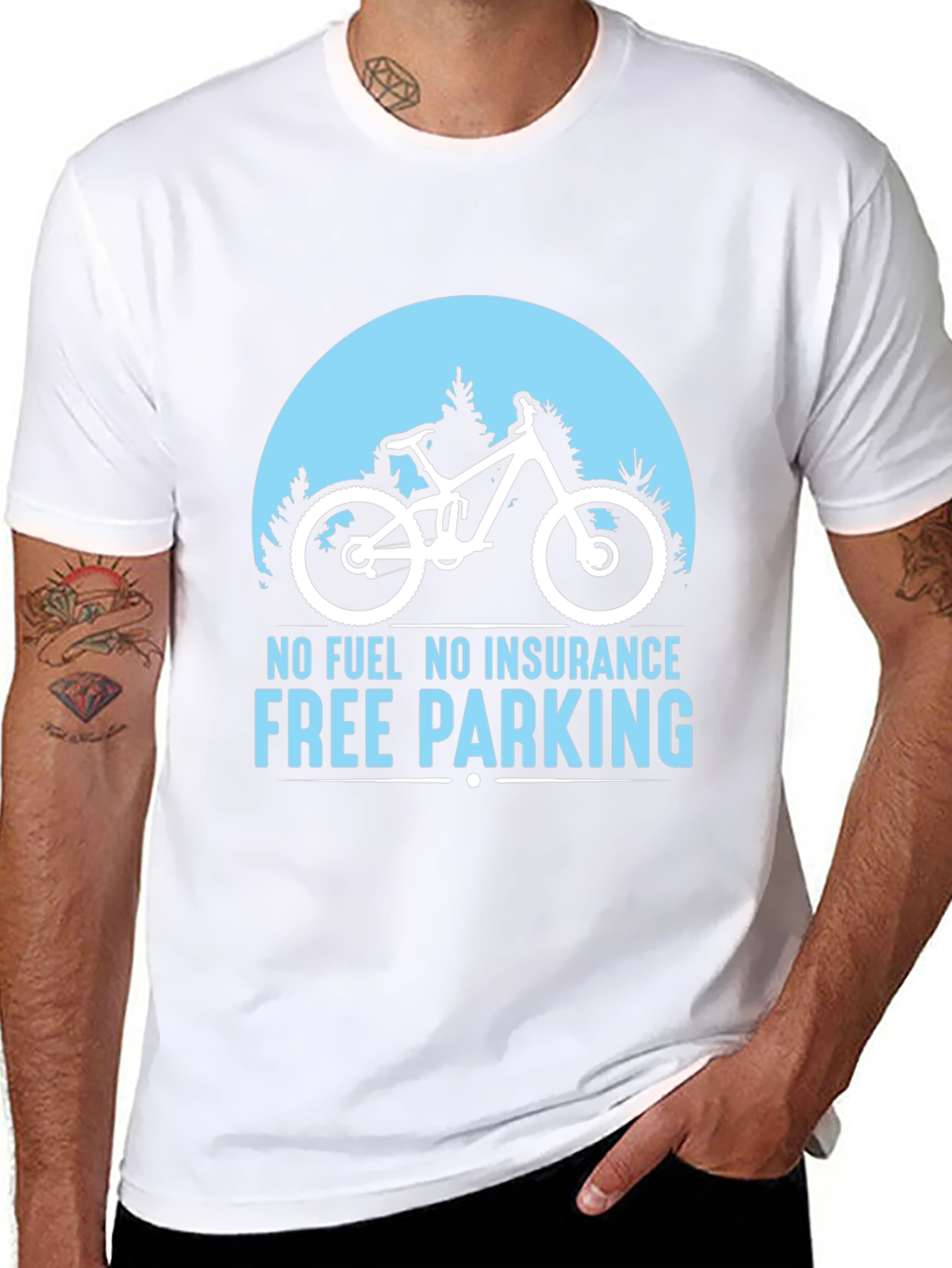 No Fuel Free Parking MTB Black T-Shirt