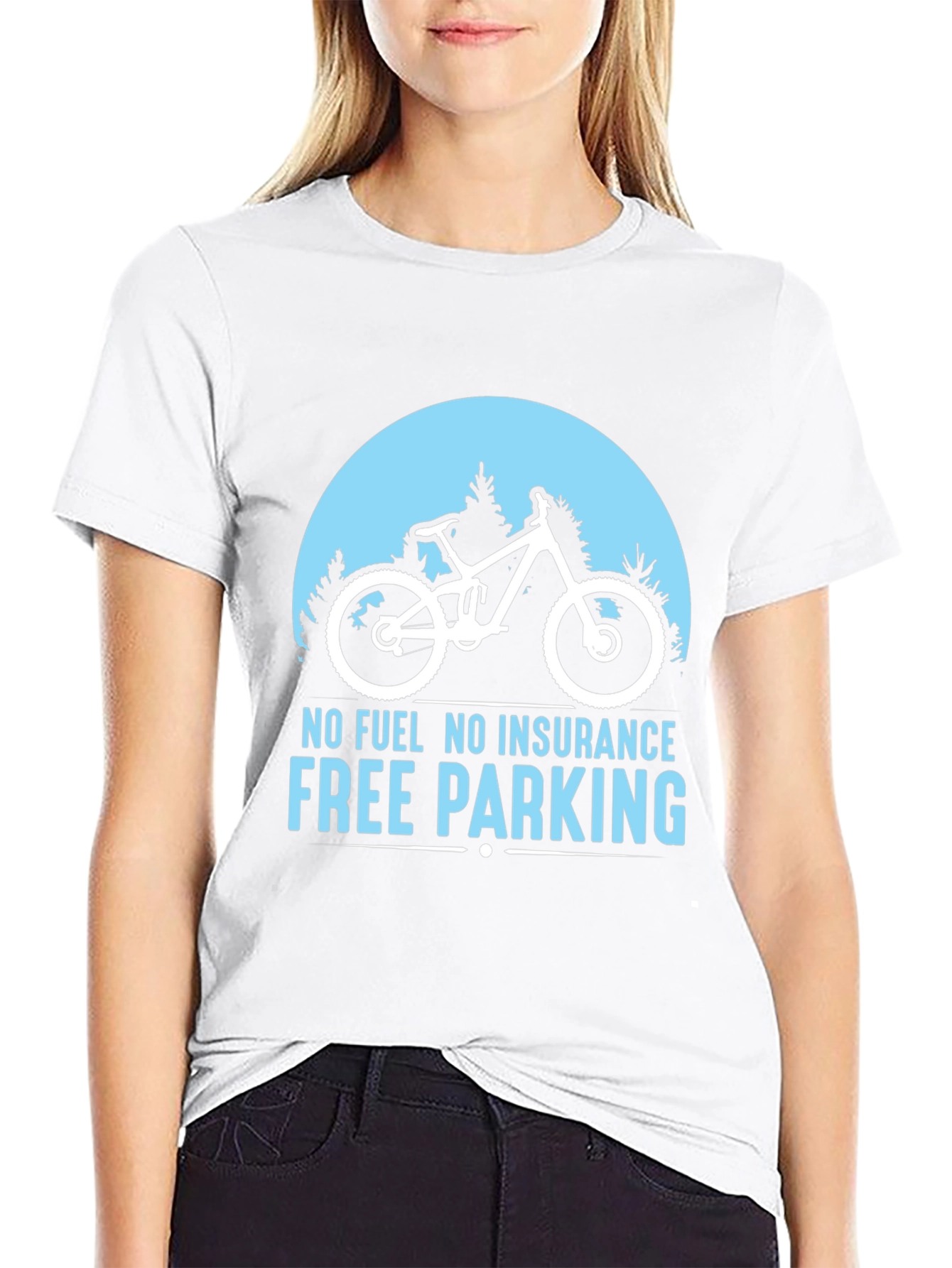 No Fuel Free Parking MTB Black T-Shirt