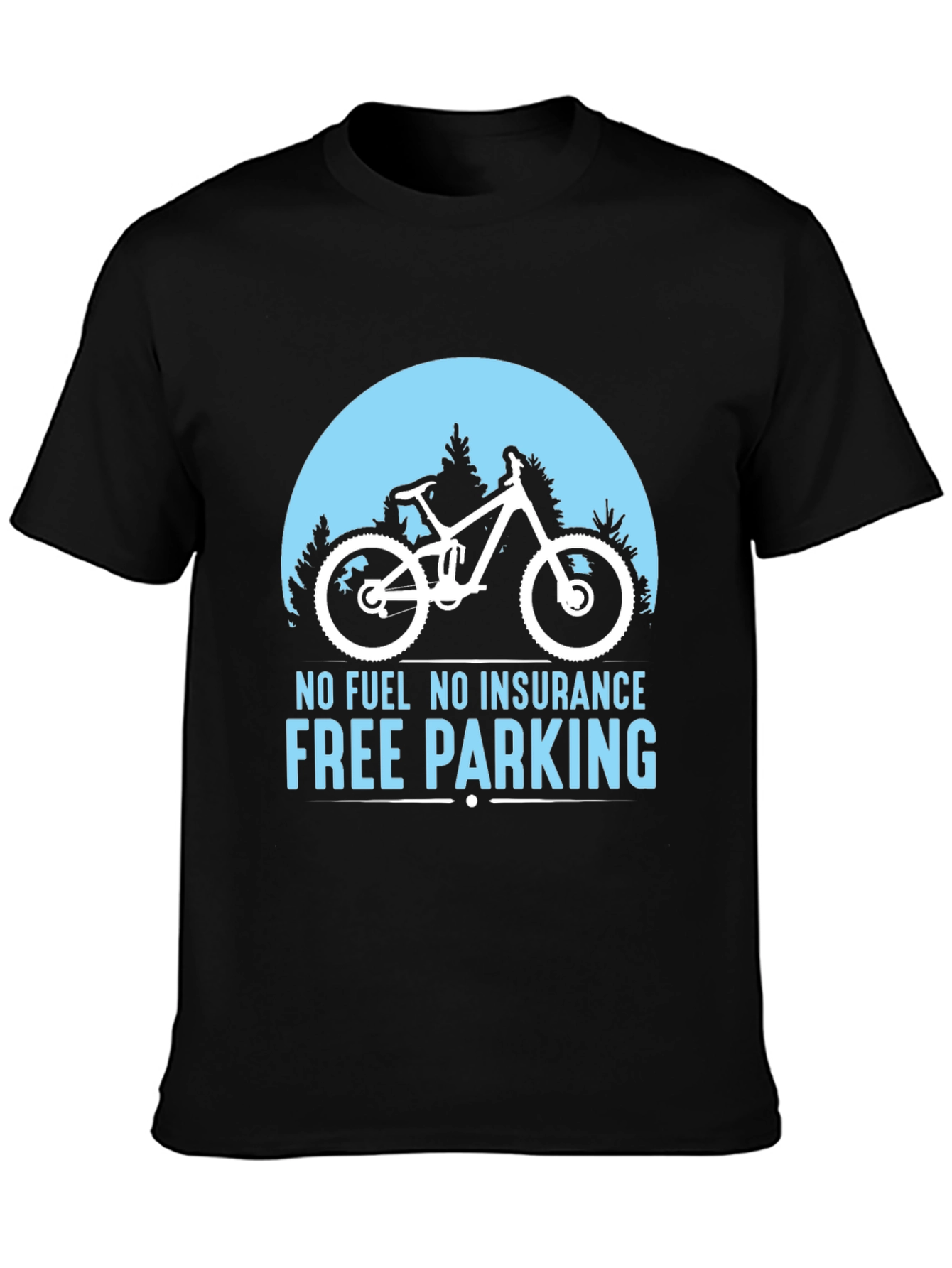 No Fuel Free Parking MTB Black T-Shirt