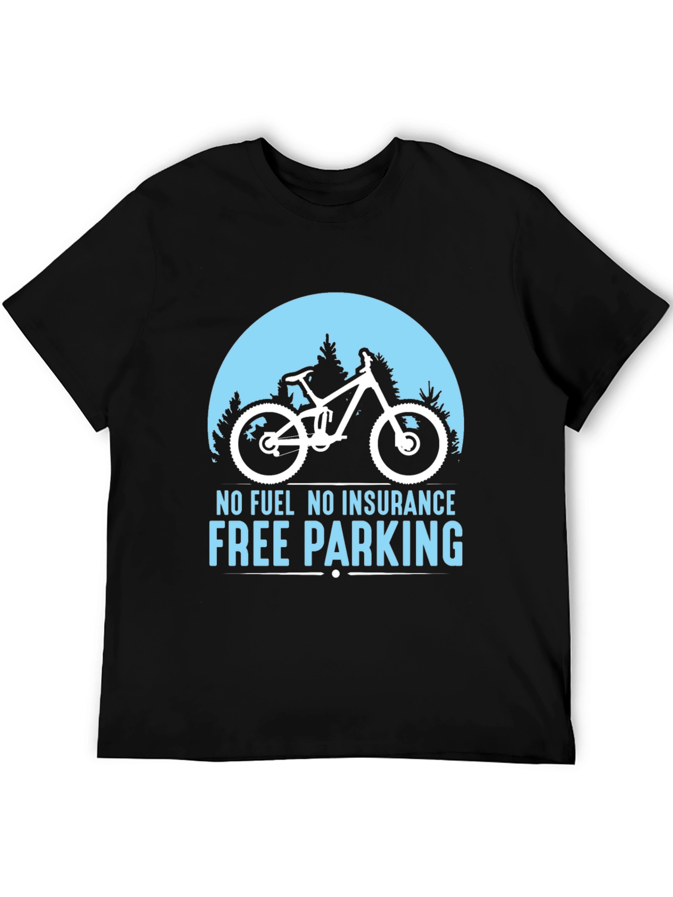 No Fuel Free Parking MTB Black T-Shirt