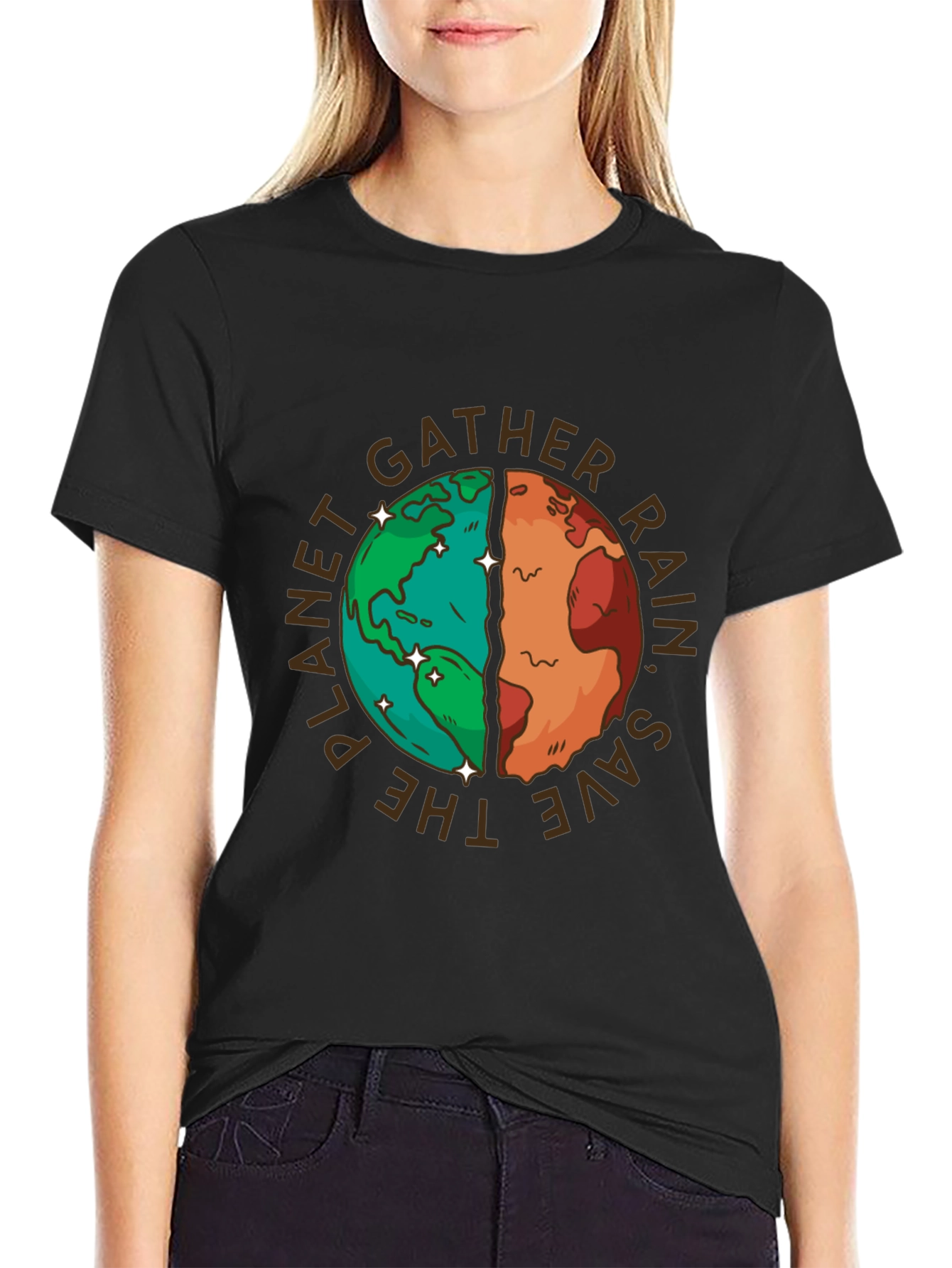Planet Earth Graphic T-Shirt - Save the Planet