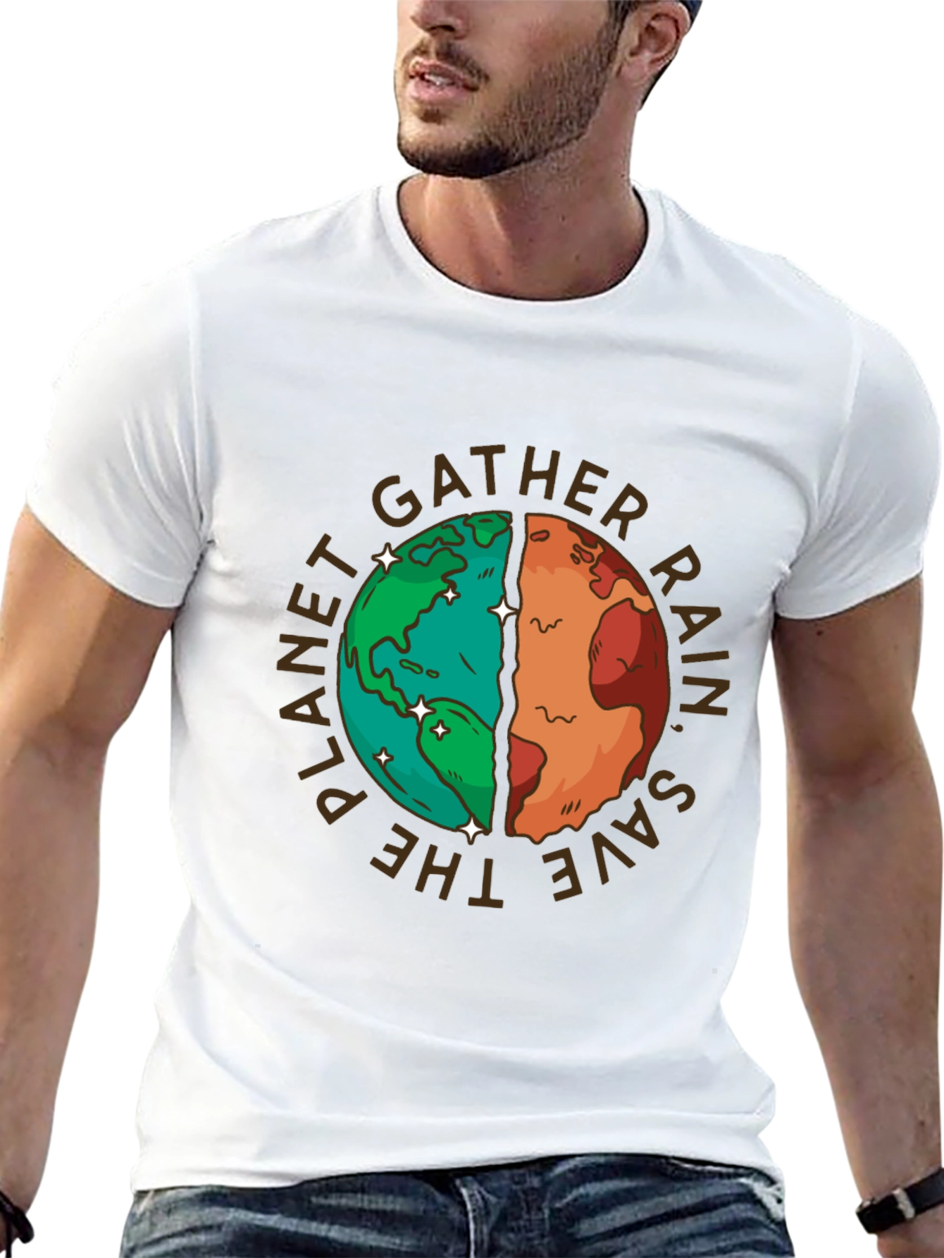 Planet Earth Graphic T-Shirt - Save the Planet