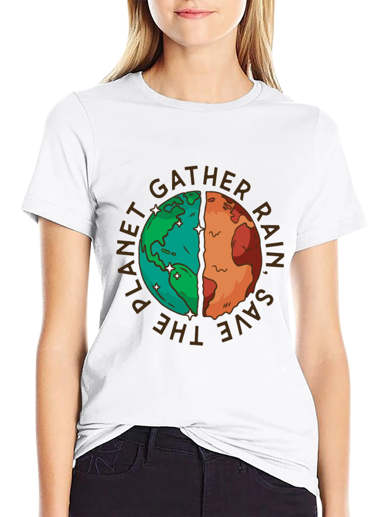 Planet Earth Graphic T-Shirt - Save the Planet
