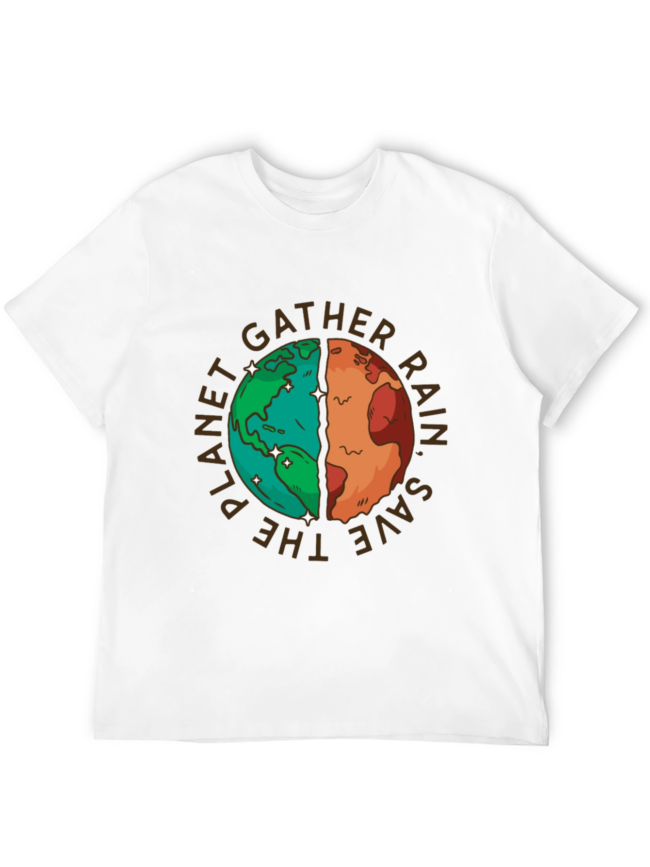 Planet Earth Graphic T-Shirt - Save the Planet