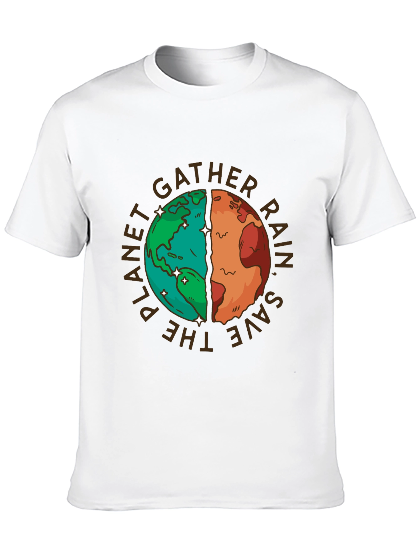 Planet Earth Graphic T-Shirt - Save the Planet