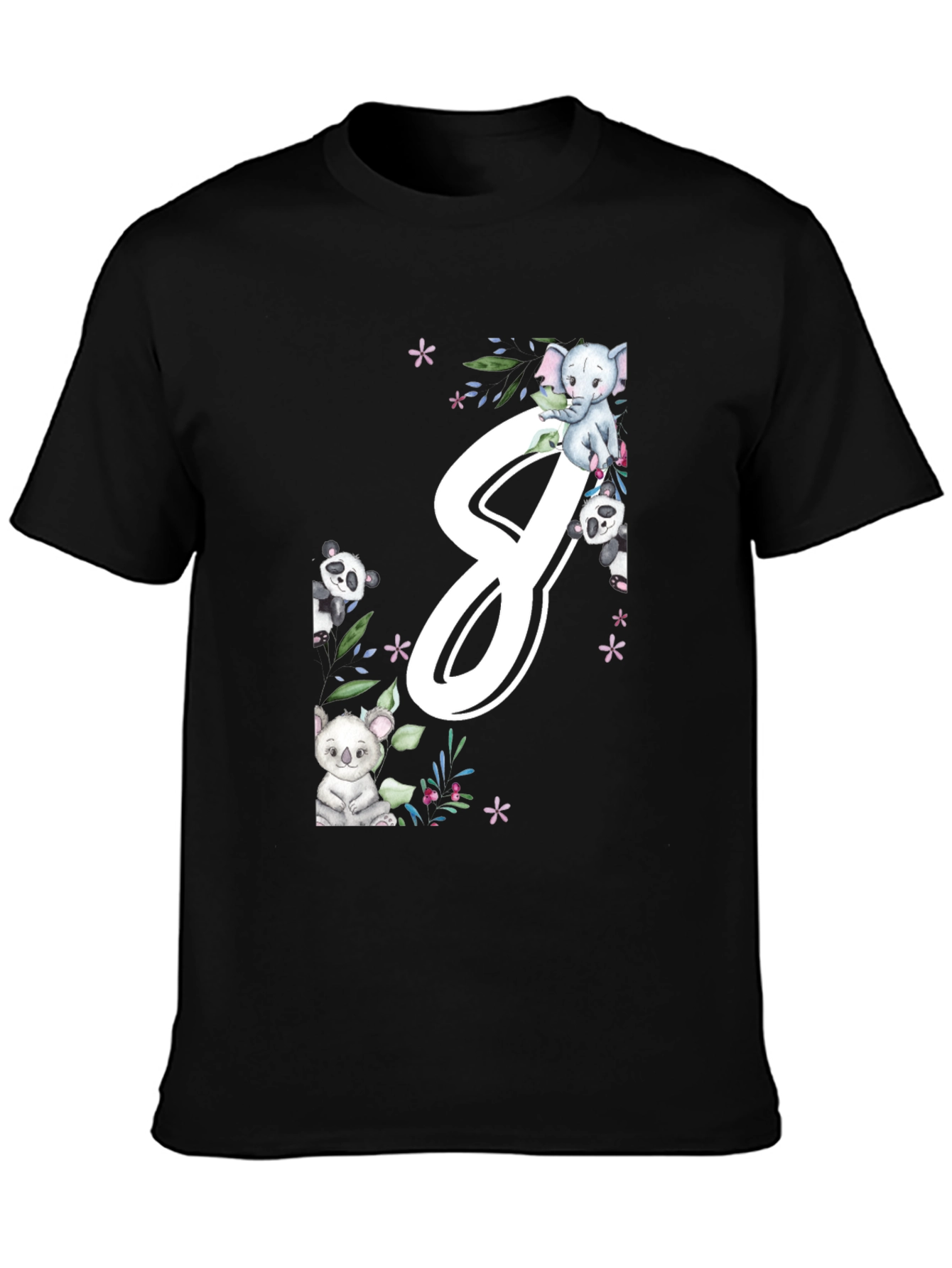 Cute Animal Number 8 T-Shirt