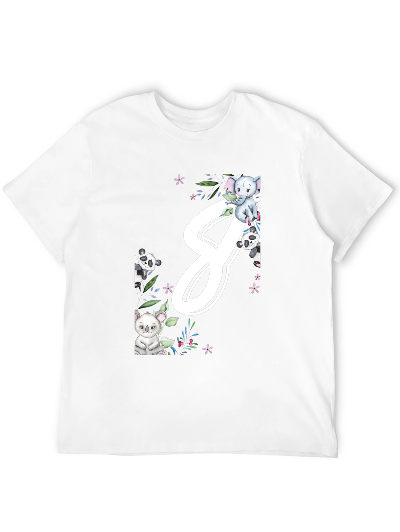 Cute Animal Number 8 T-Shirt