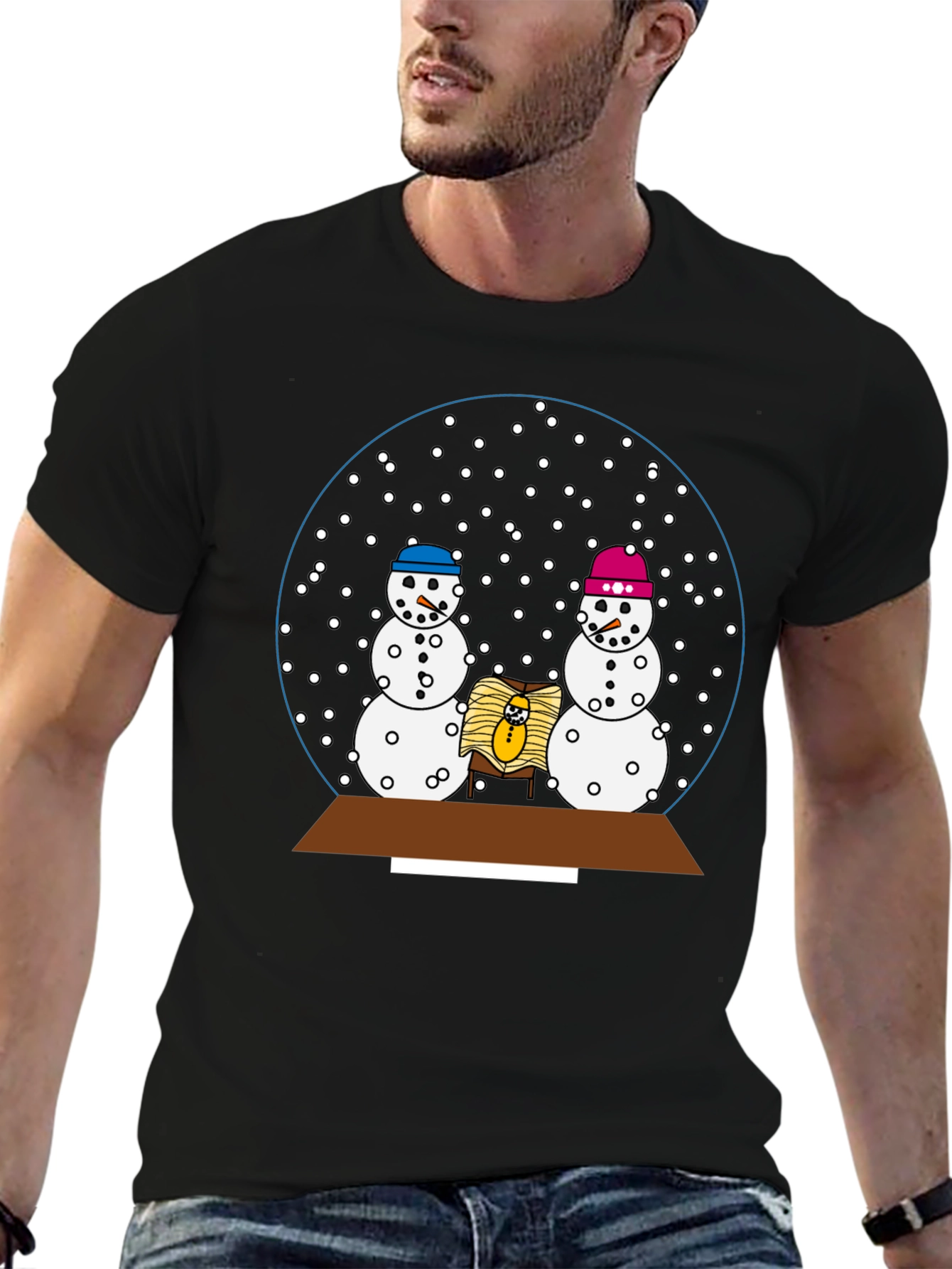 Snow Globe Christmas T-Shirt